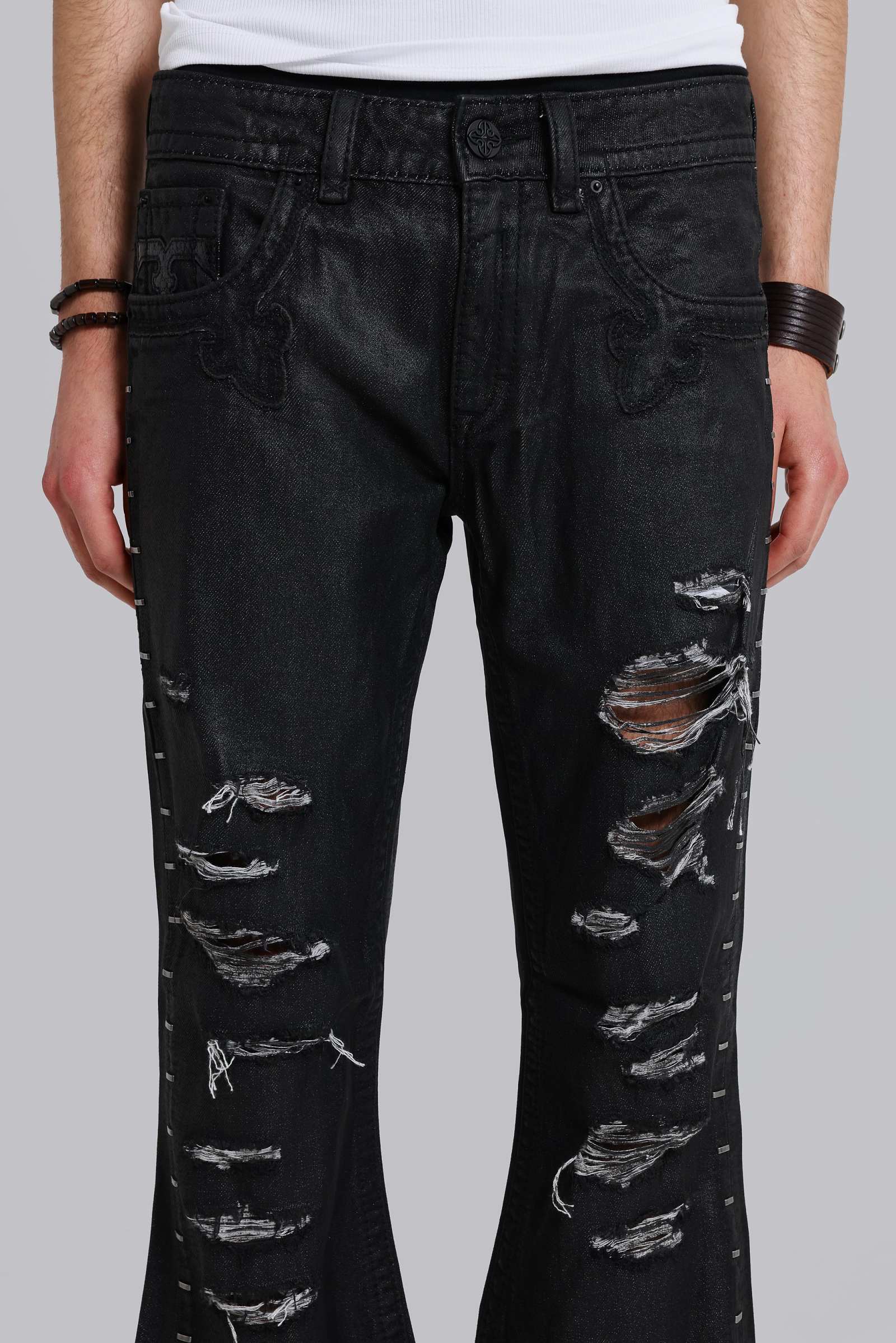 Rock Revival Staple Wax Bootcut Jeans