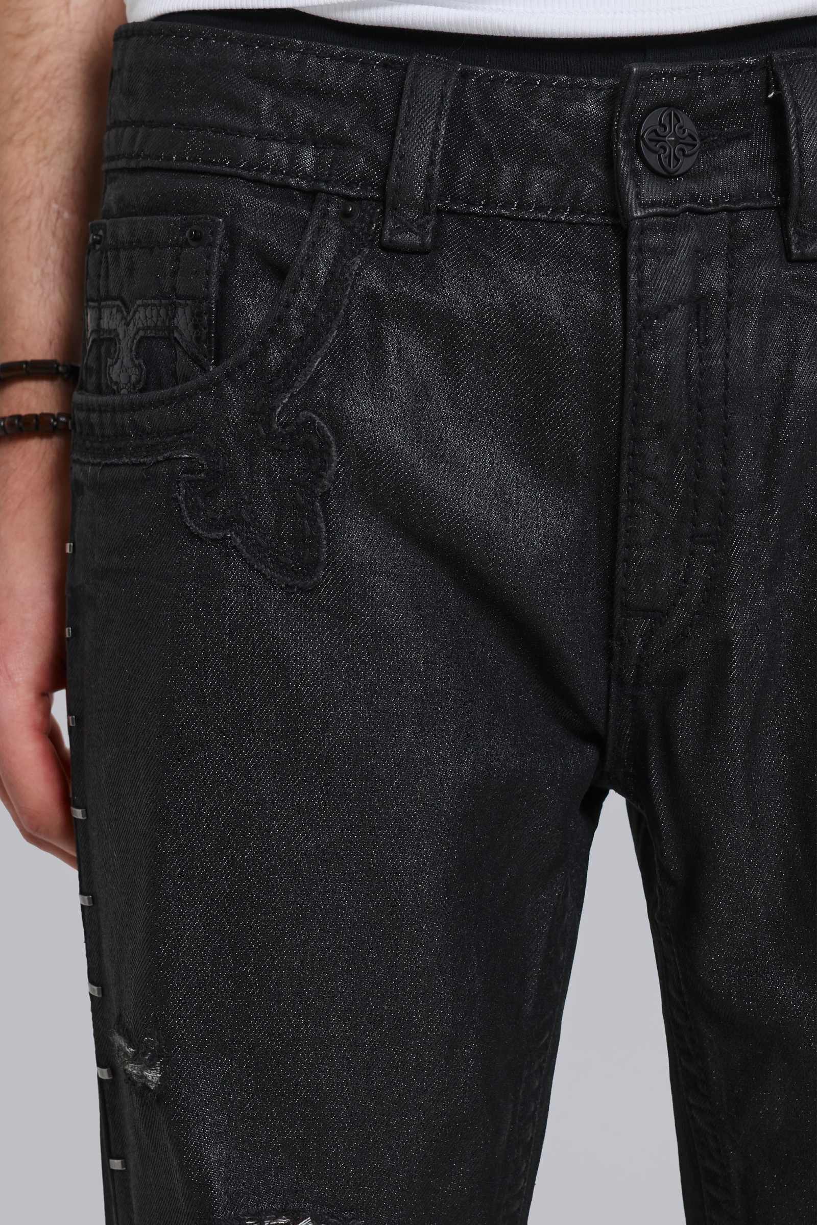 Rock Revival Staple Wax Bootcut Jeans
