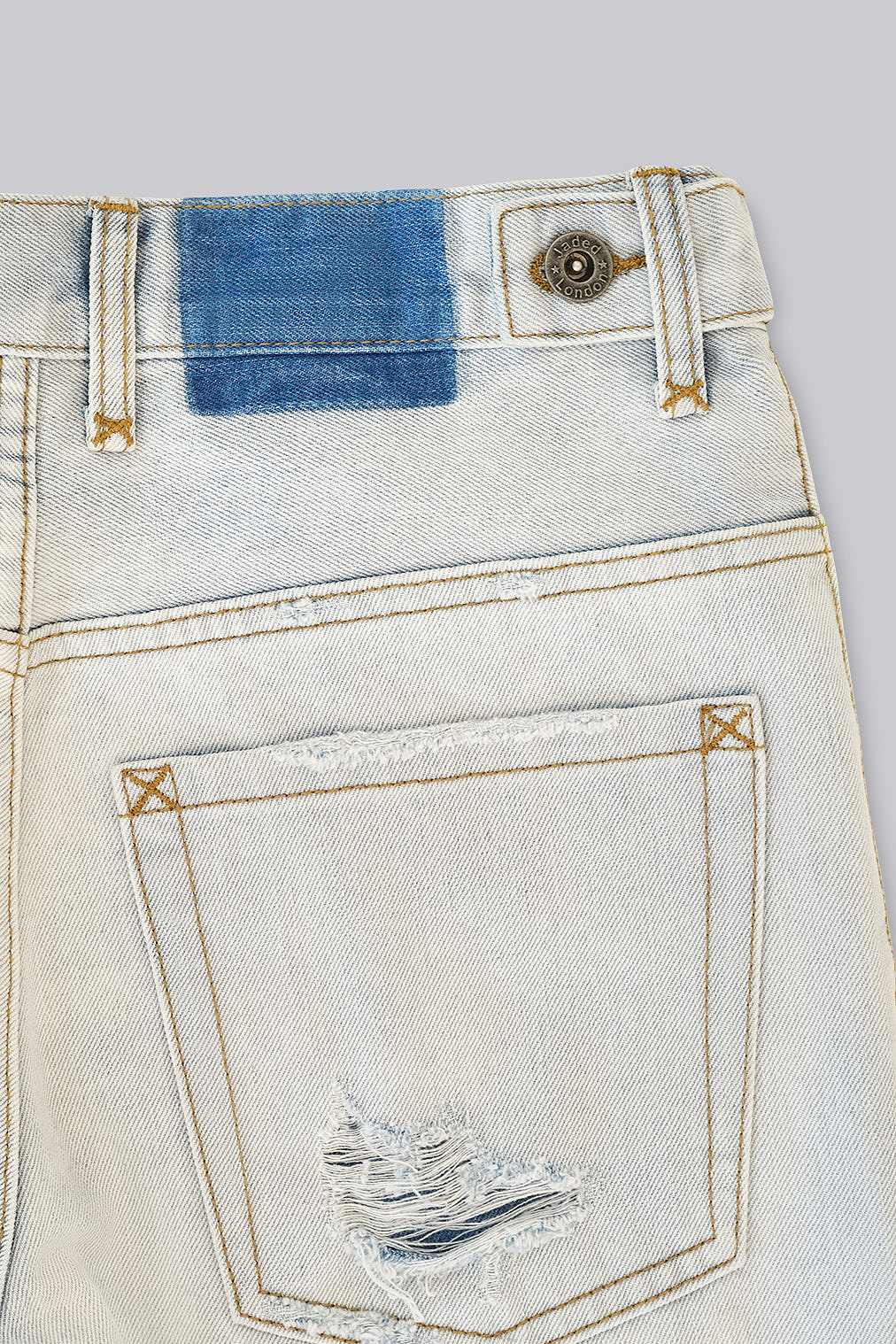 Bleach Straight Leg Distressed Jeans