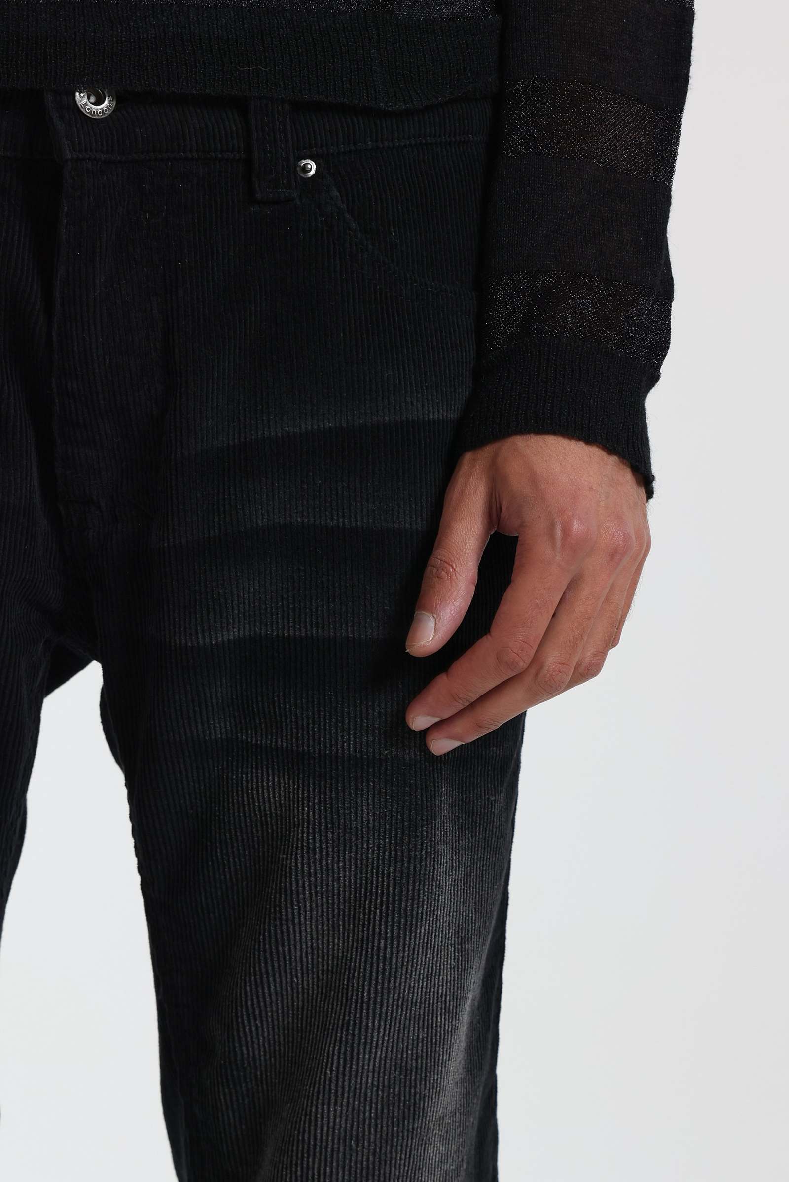 Black Cord Jude Jeans
