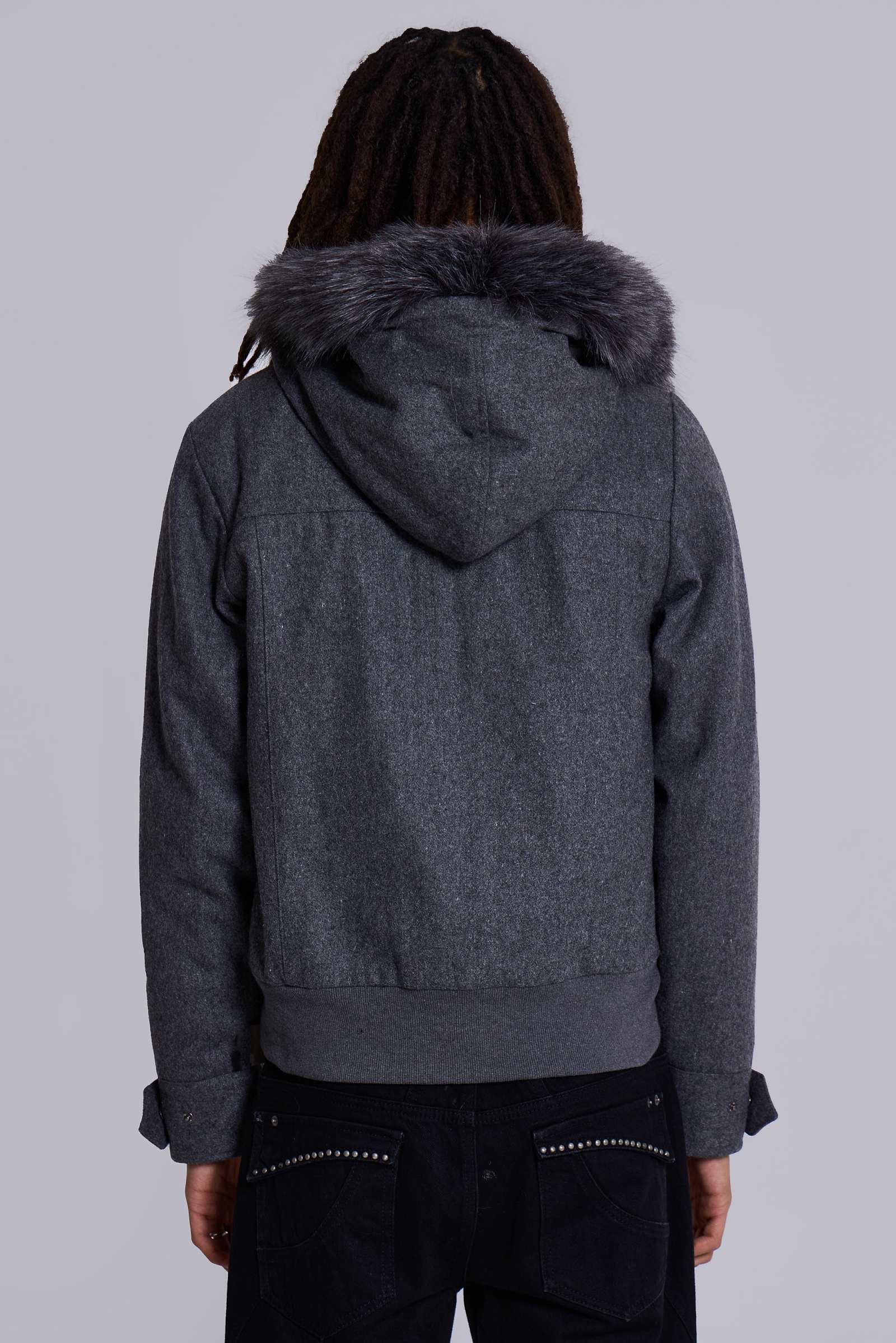 Marl Military Hooded Jacket