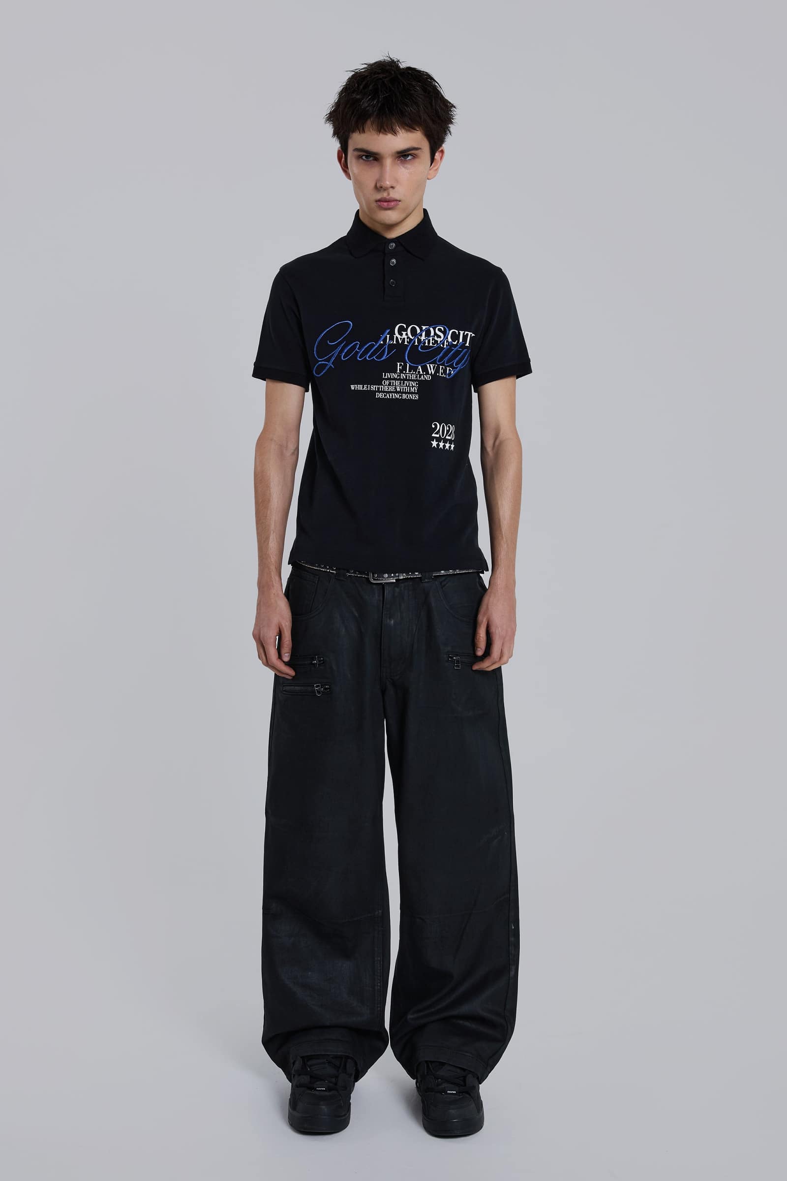 Coated Zip Colossus Jeans