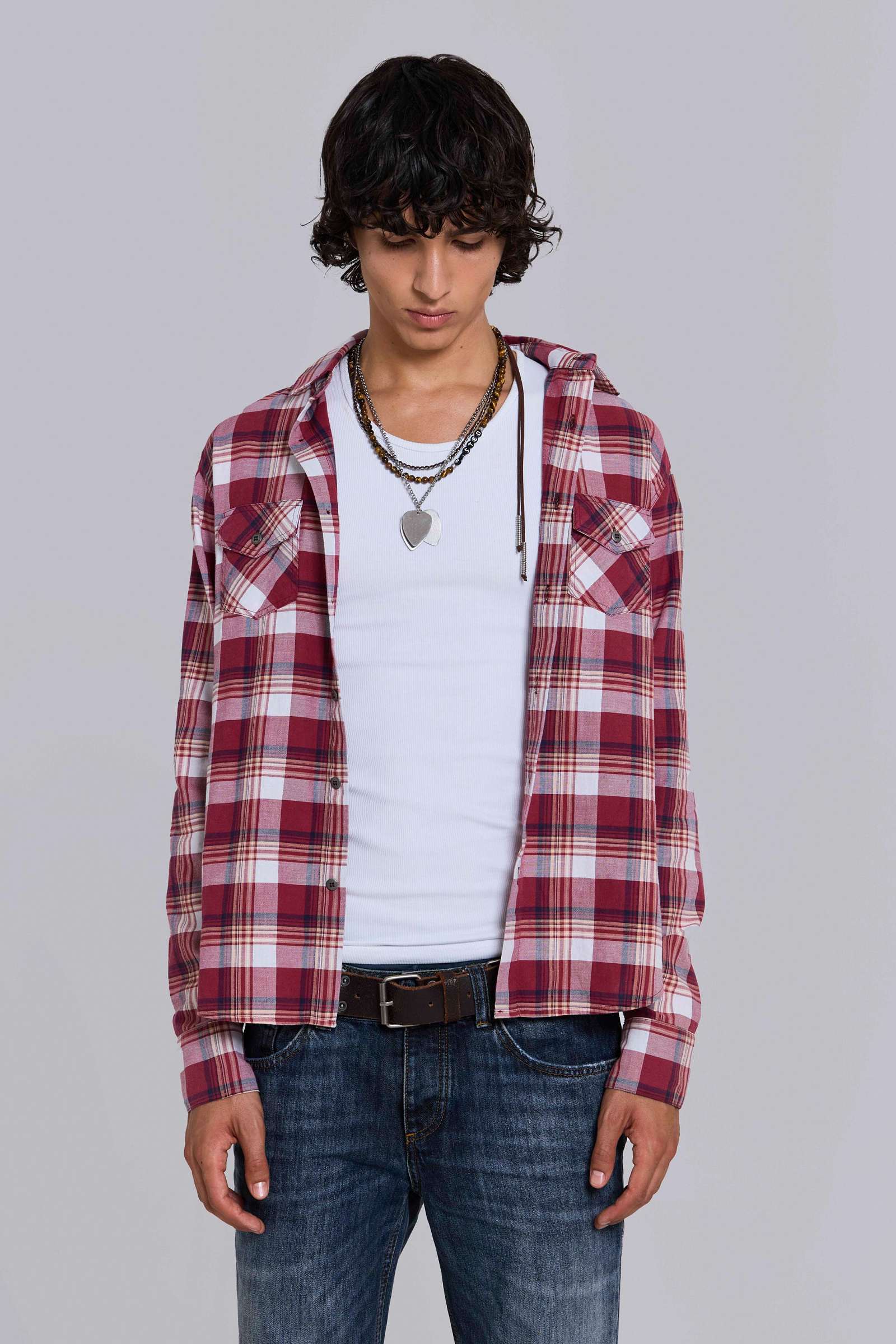 Vacation Plaid Fitted Shirt
