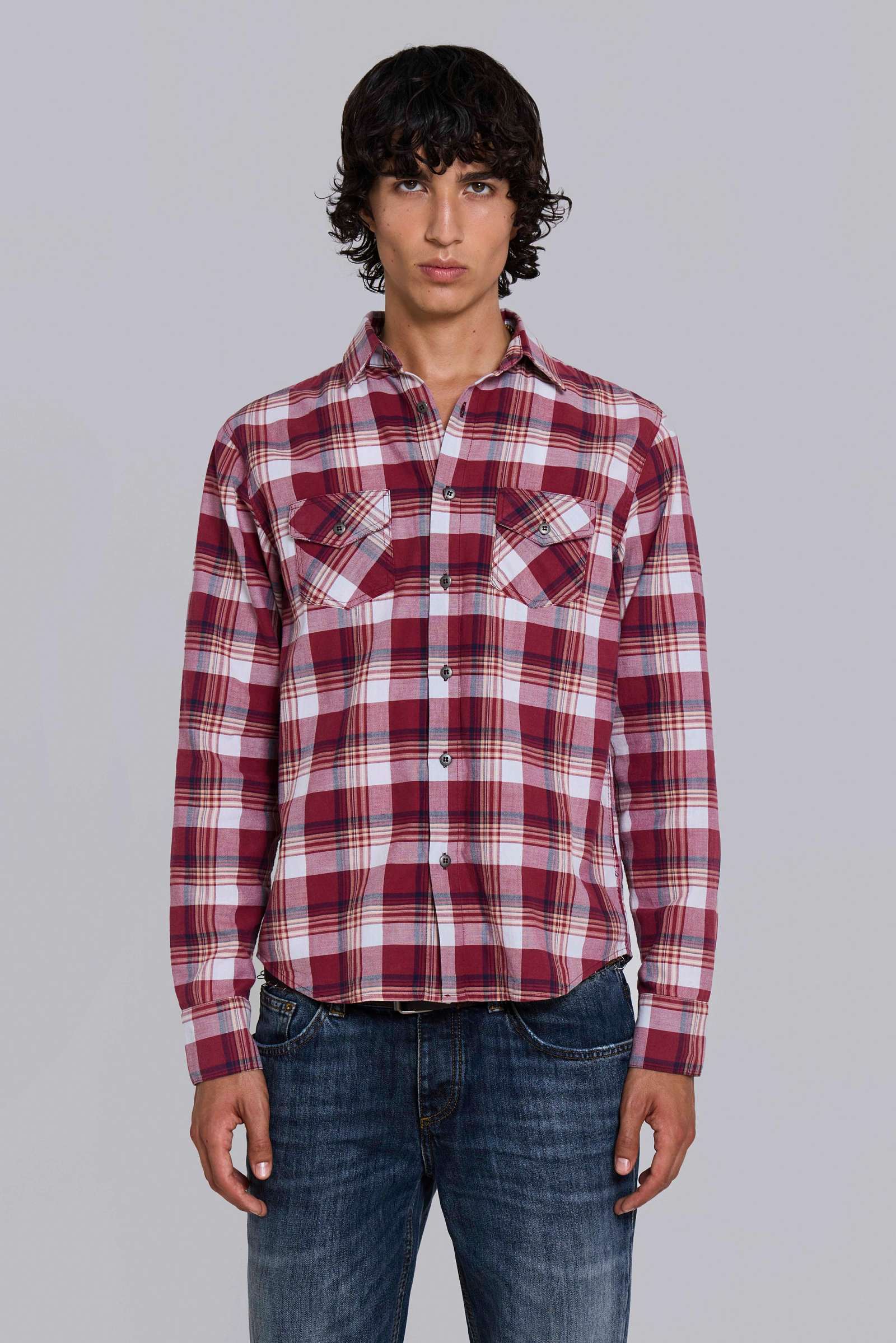 Vacation Plaid Fitted Shirt