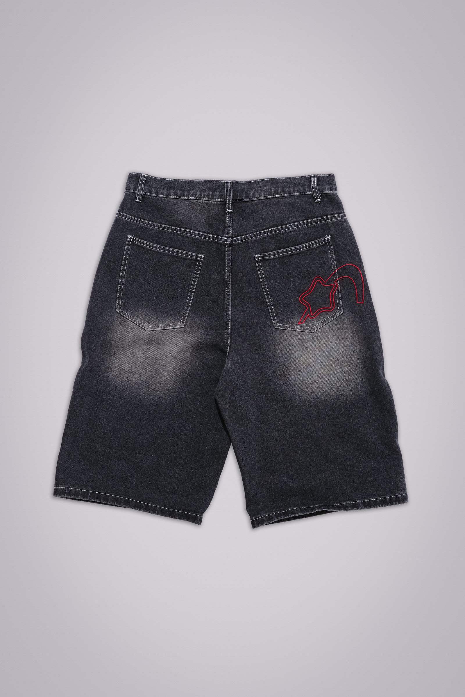 Washed Black Jumbo Jorts