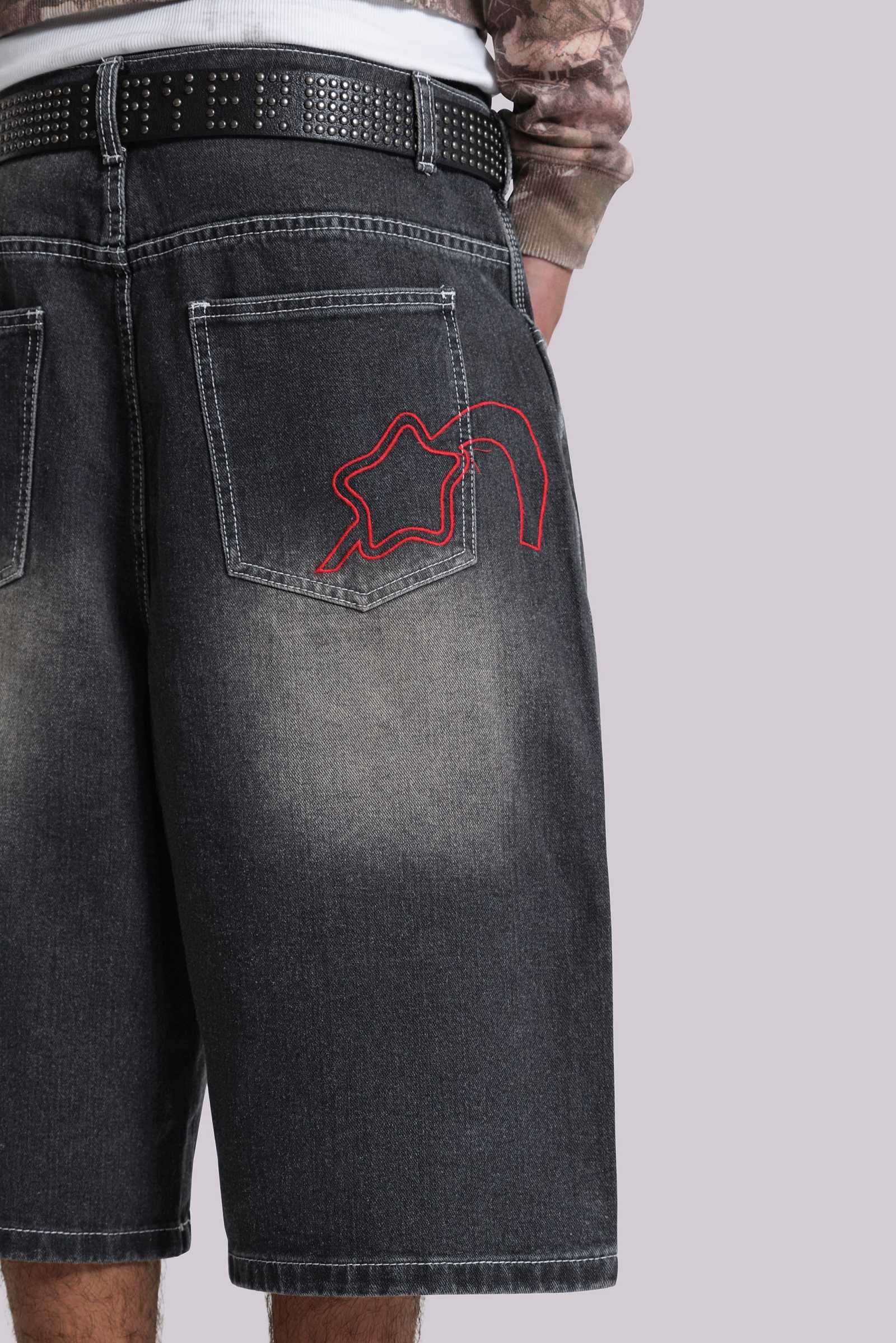 Washed Black Jumbo Jorts