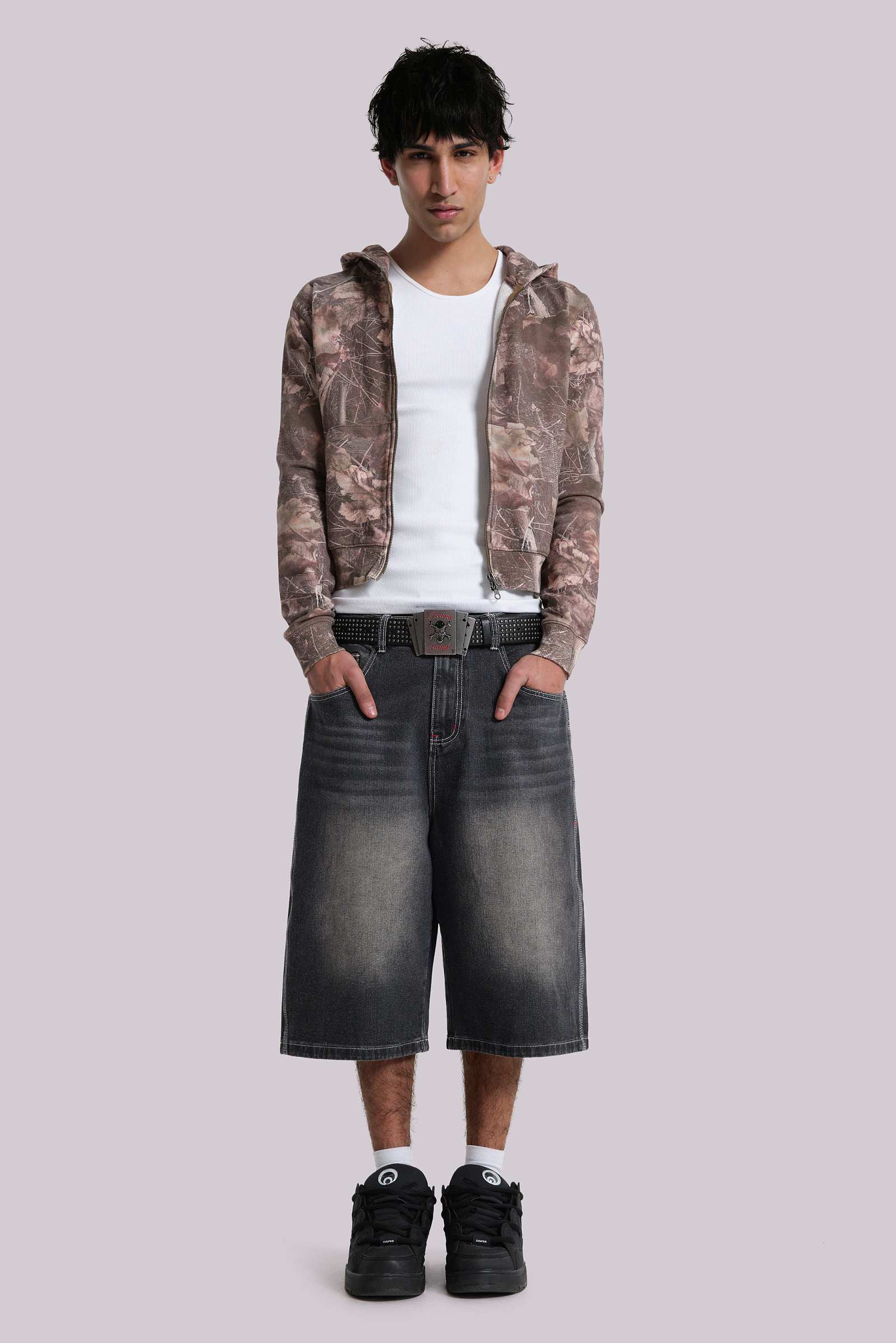 Washed Black Jumbo Jorts