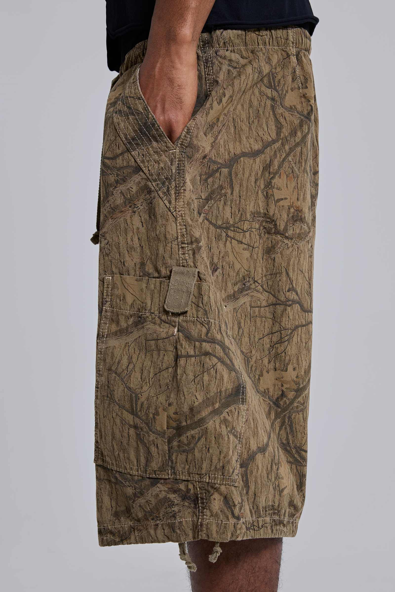 Forest Camo Parachute Shorts