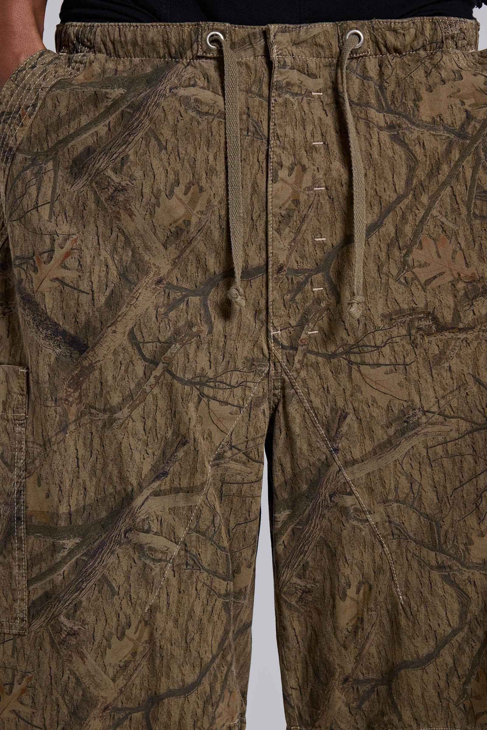 Forest Camo Parachute Shorts