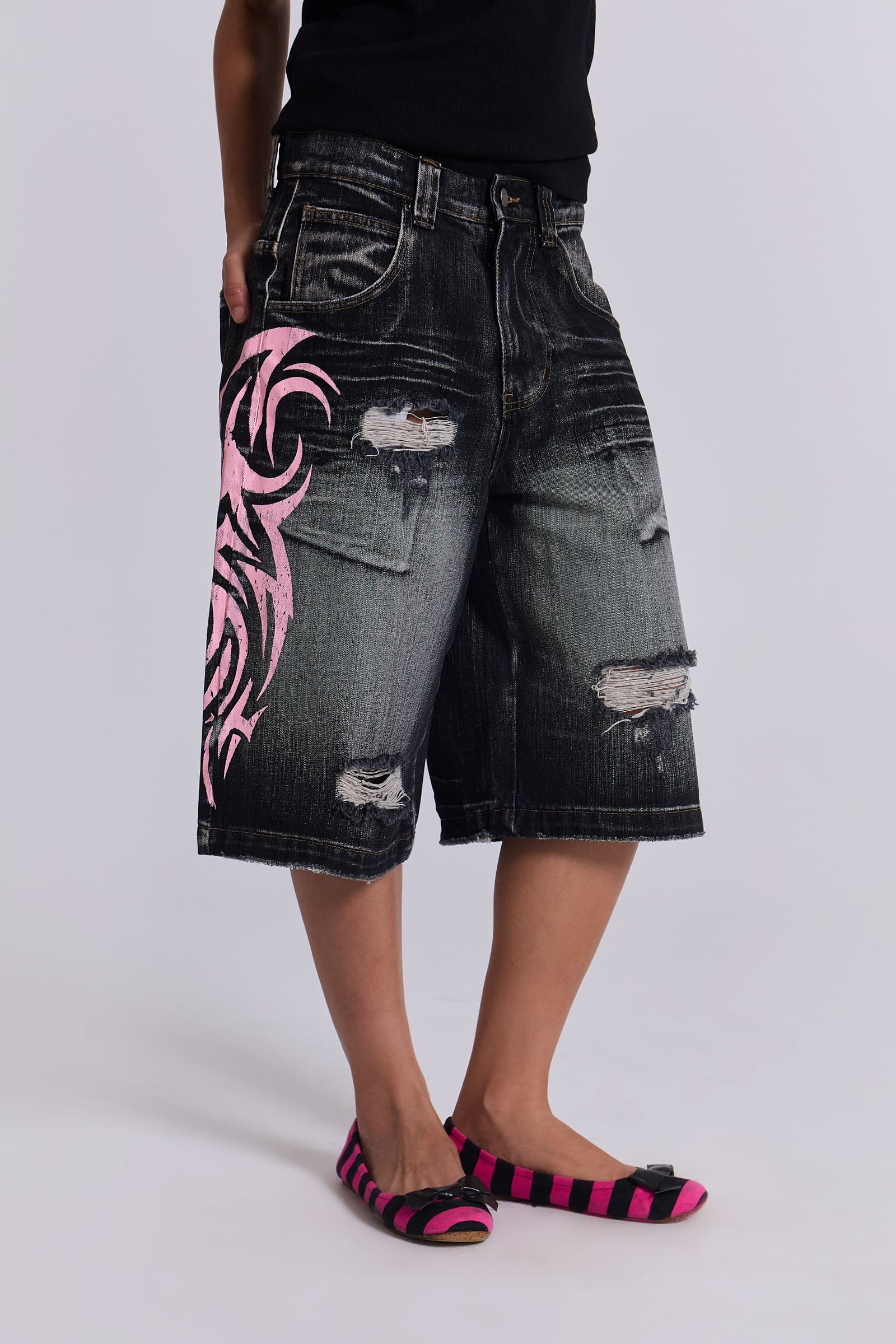 Pink Blade Colossus Jorts