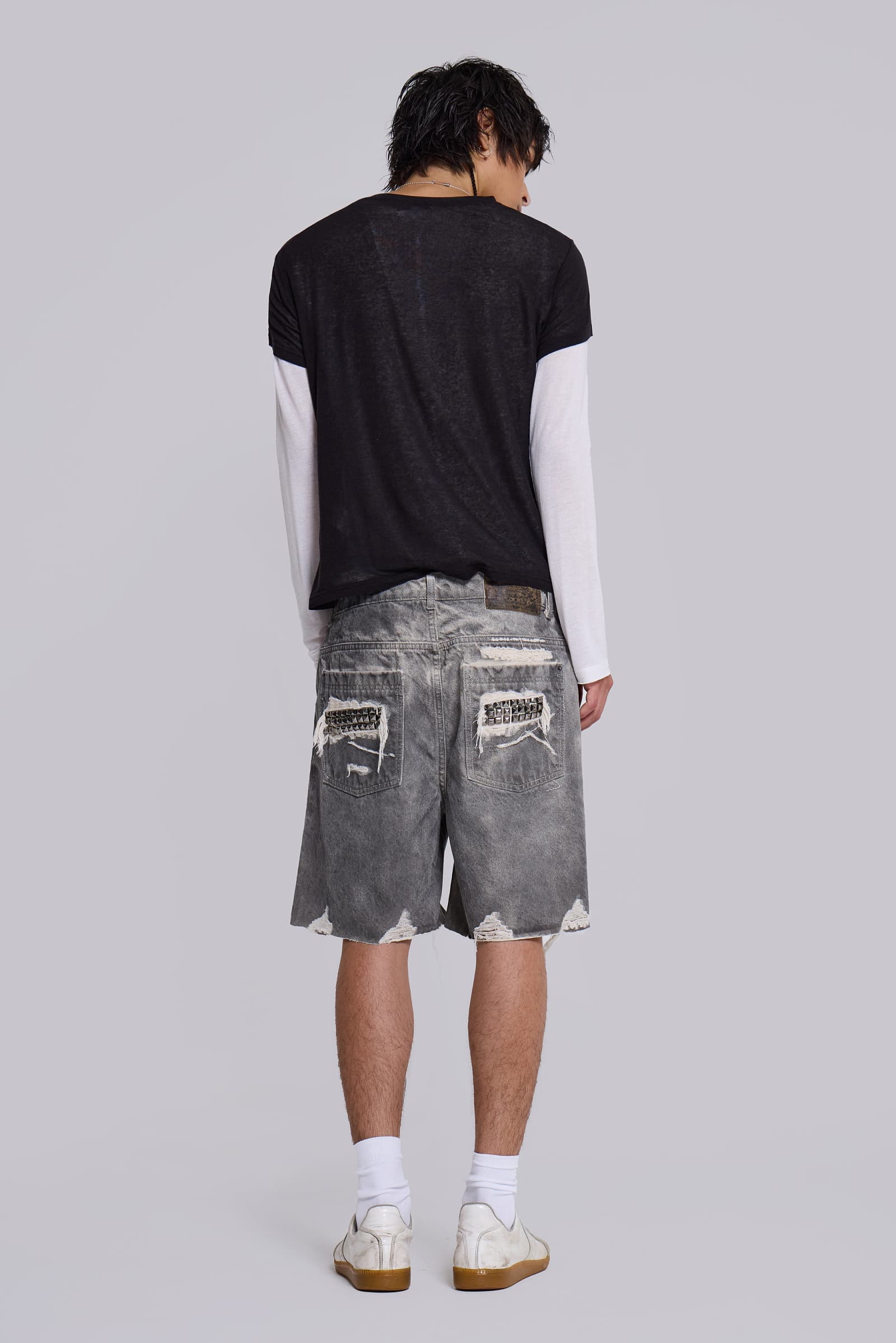Dirty Studded Glasto Shorts