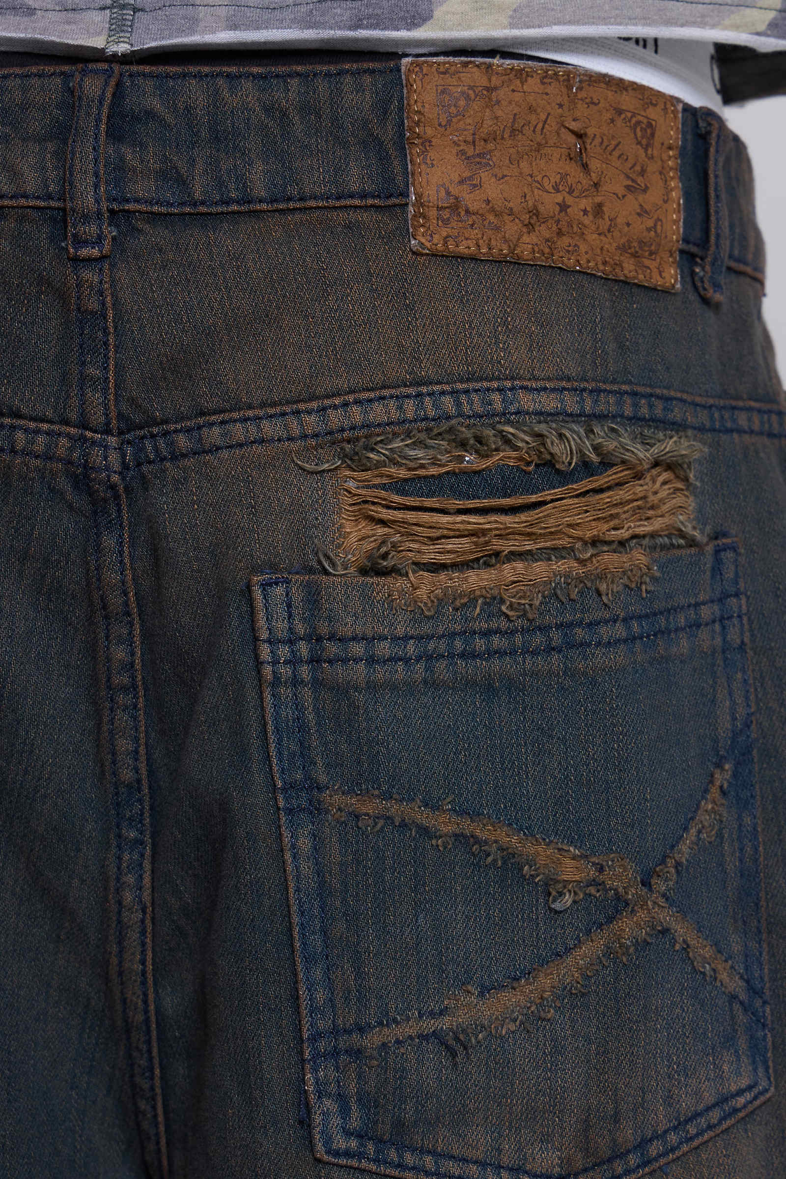 Dark Vintage Wash Glasto Shorts