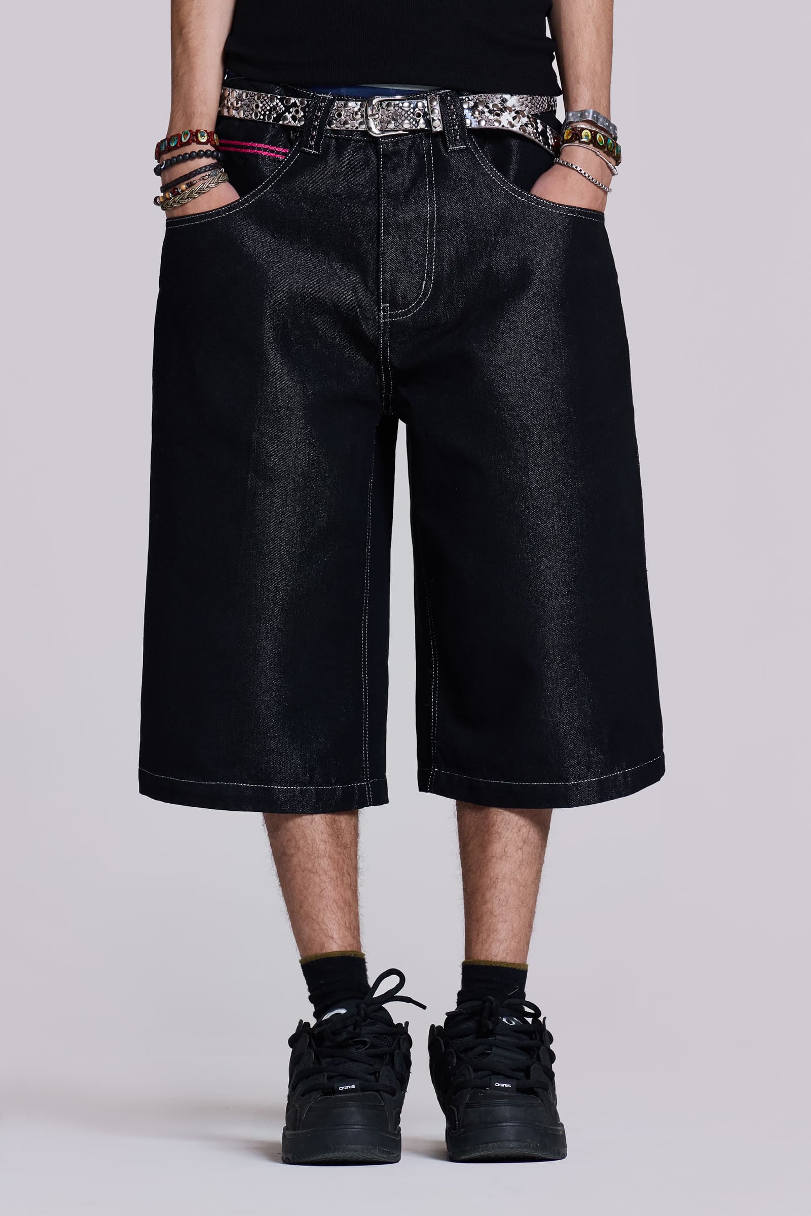 Sapphire Cross Colossus Shorts | Jaded London | Clothing