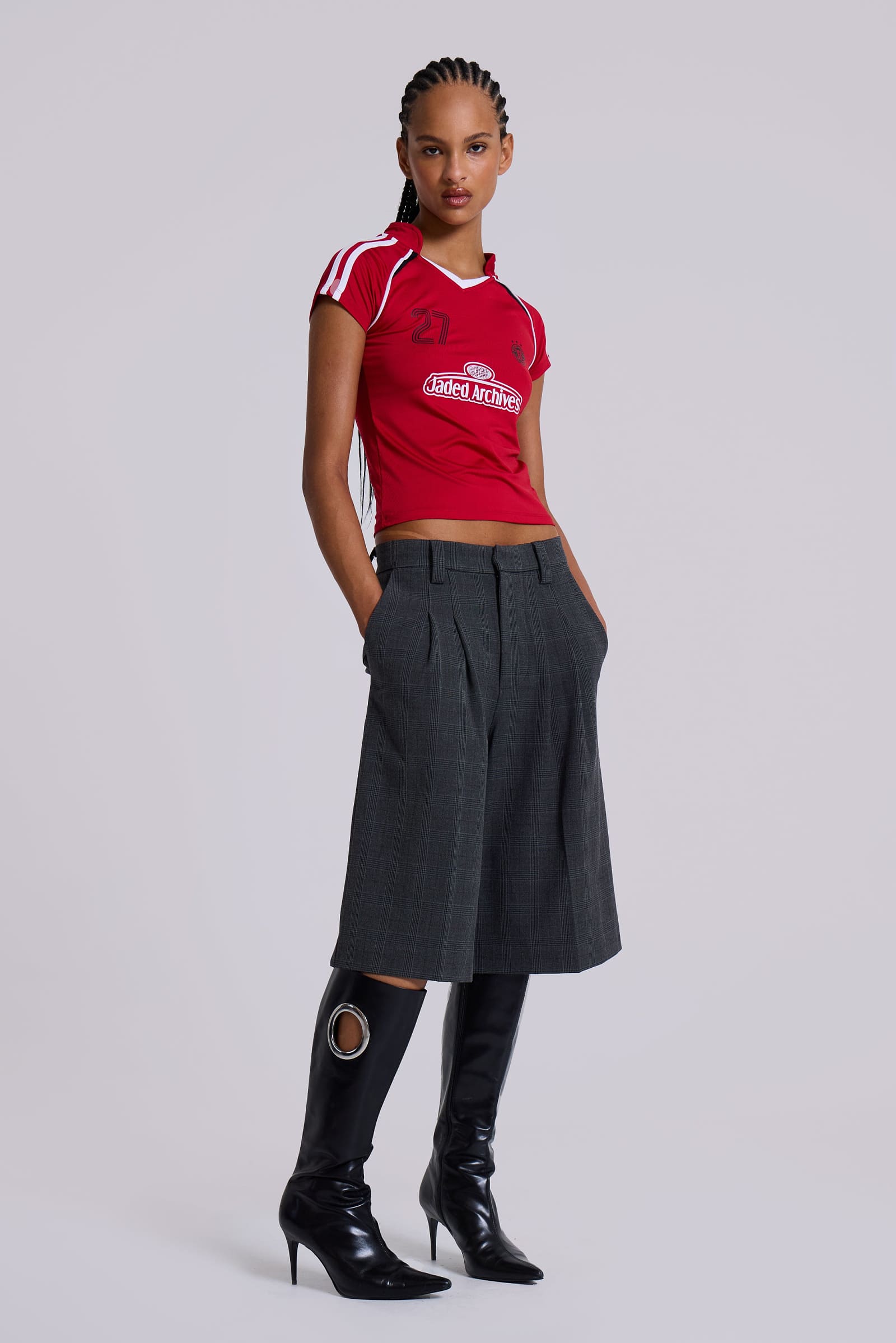 Dark Check Goliath Shorts