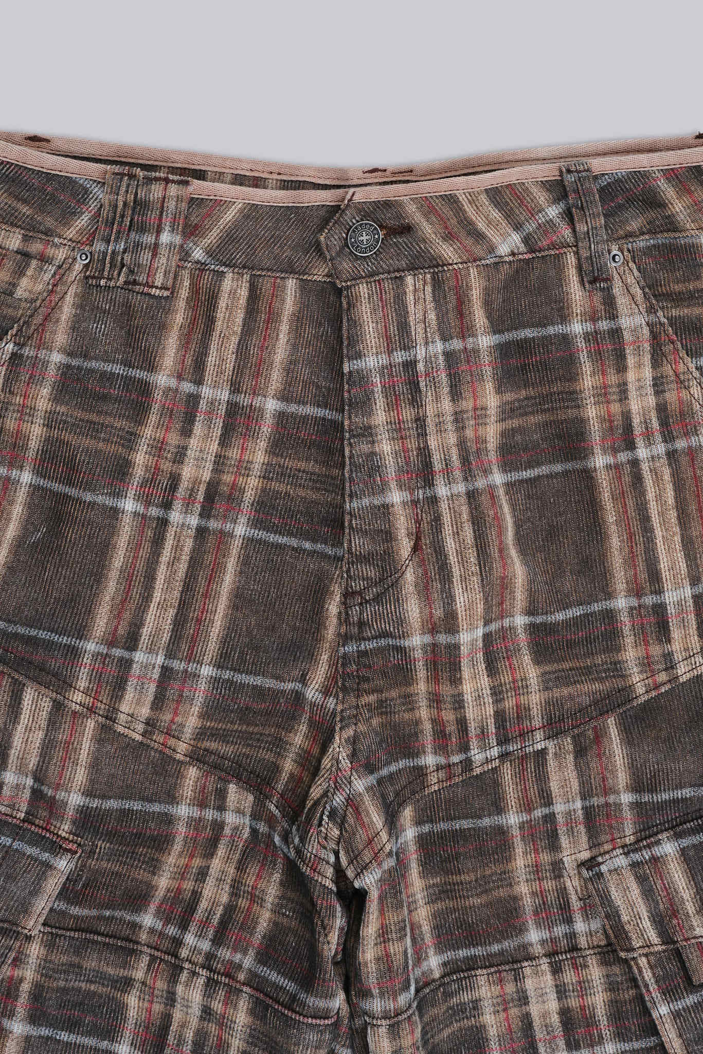 Brown Check Cadet Shorts