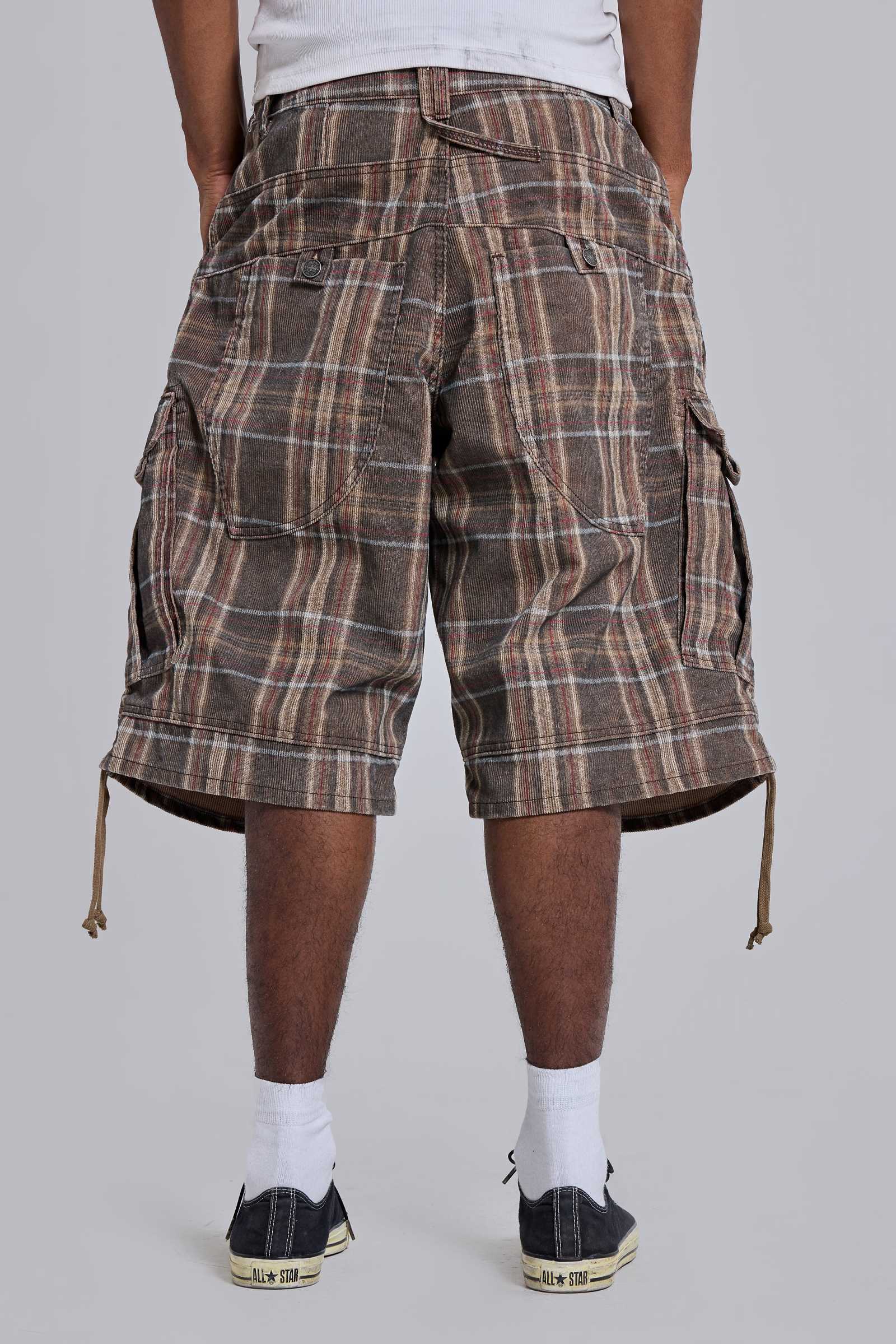 Brown Check Cadet Shorts