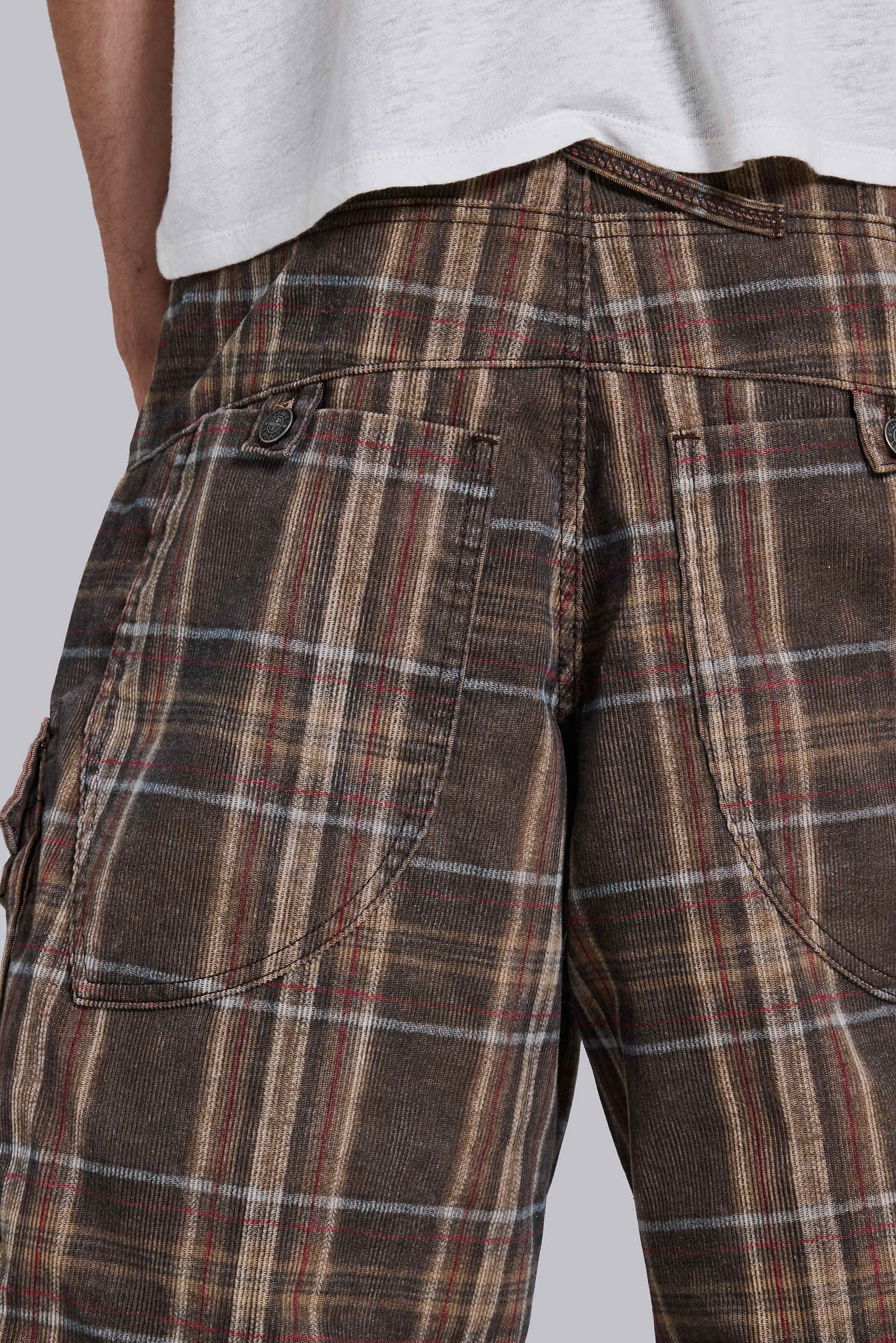 Brown Check Cadet Shorts