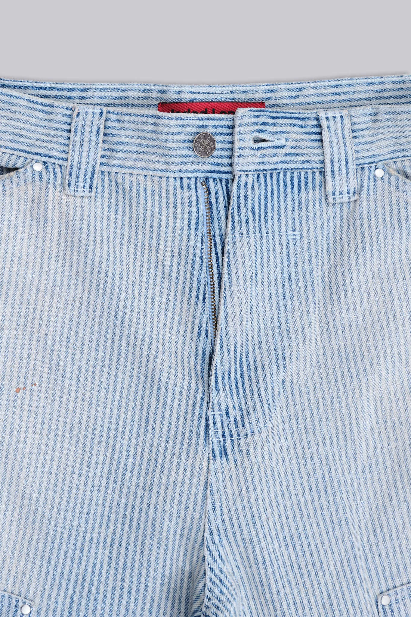 Pinstripe Double Knee Carpenter Jorts