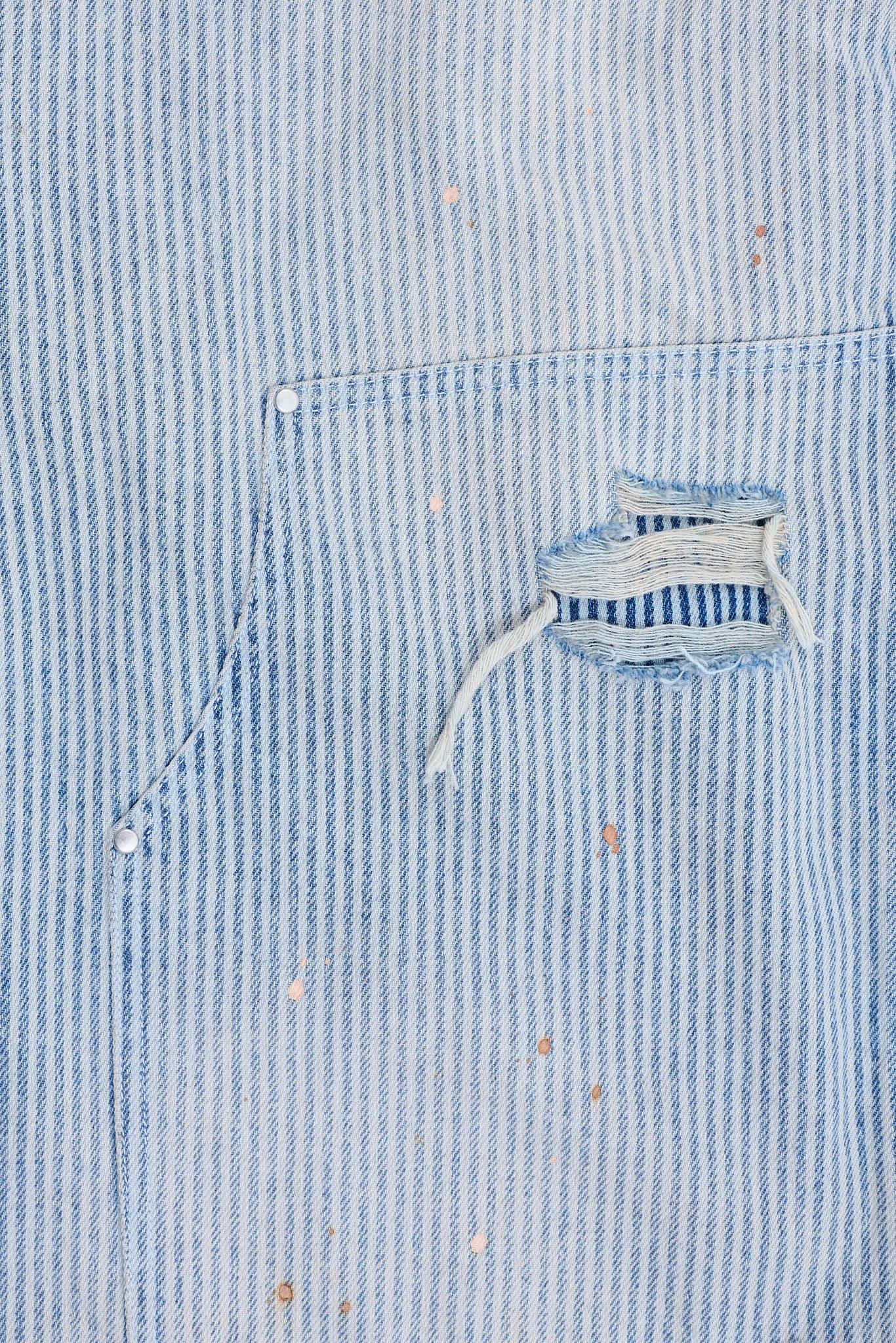Pinstripe Double Knee Carpenter Jorts