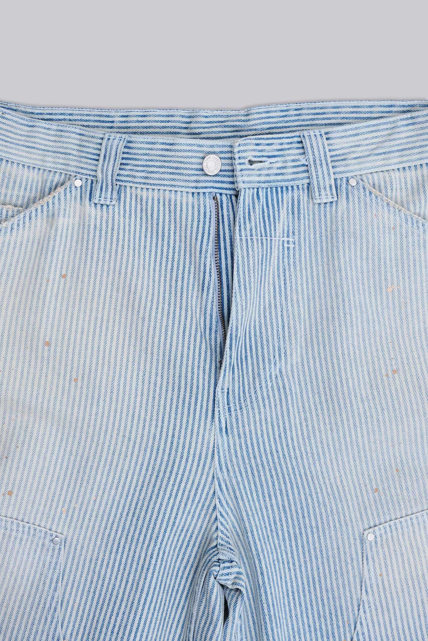 Pinstripe Double Knee Carpenter Jorts