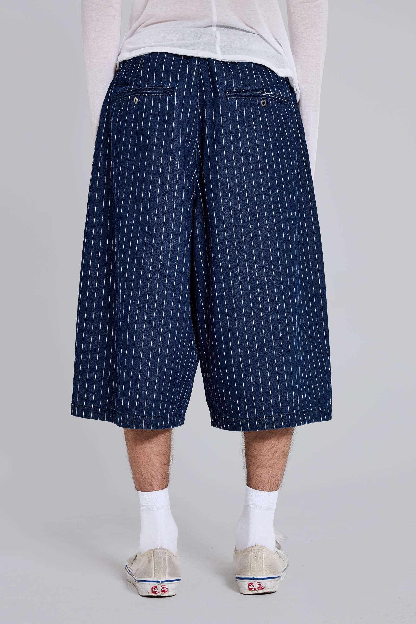 Pinstripe Denim XL Goliath Shorts