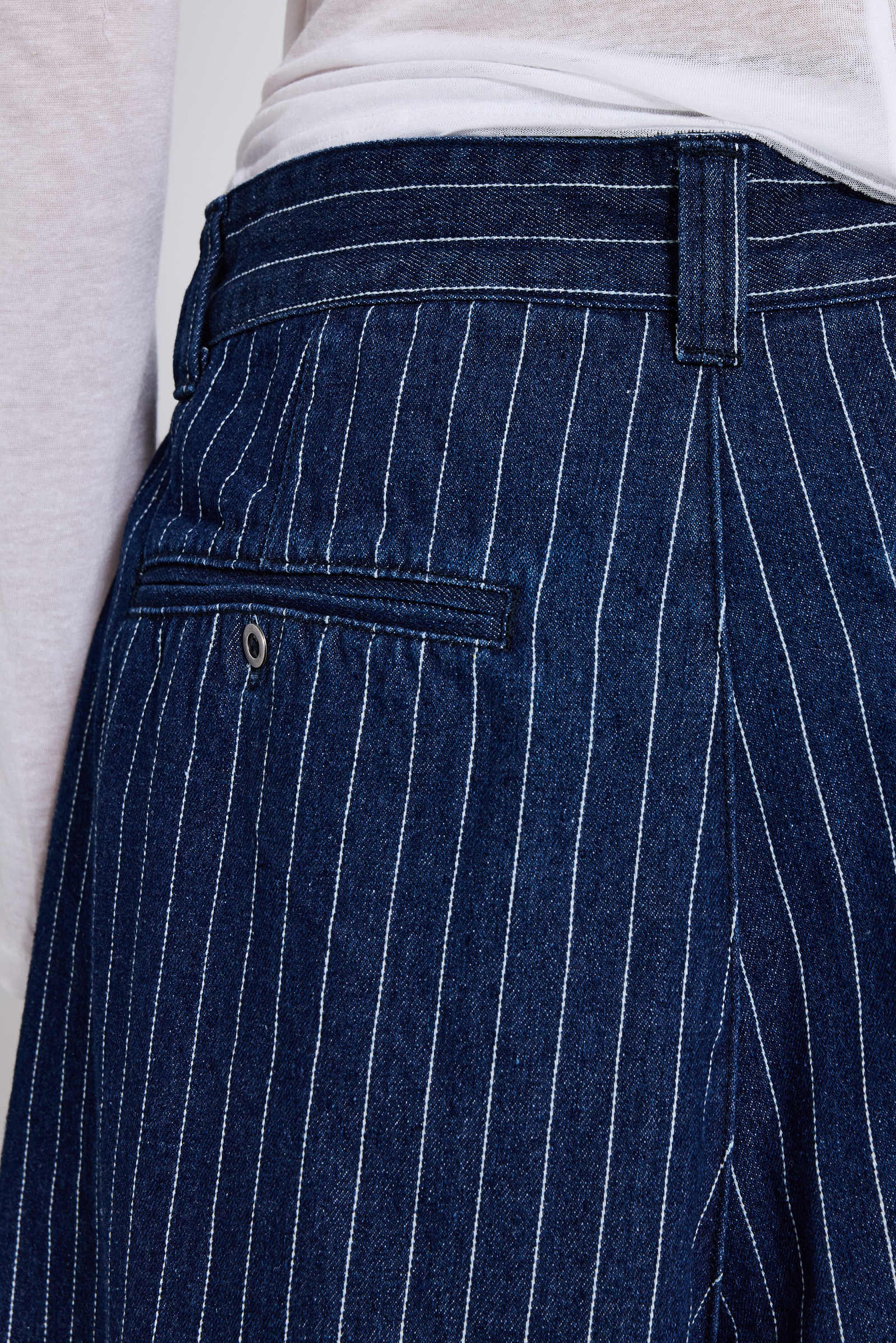 Pinstripe Denim XL Goliath Shorts