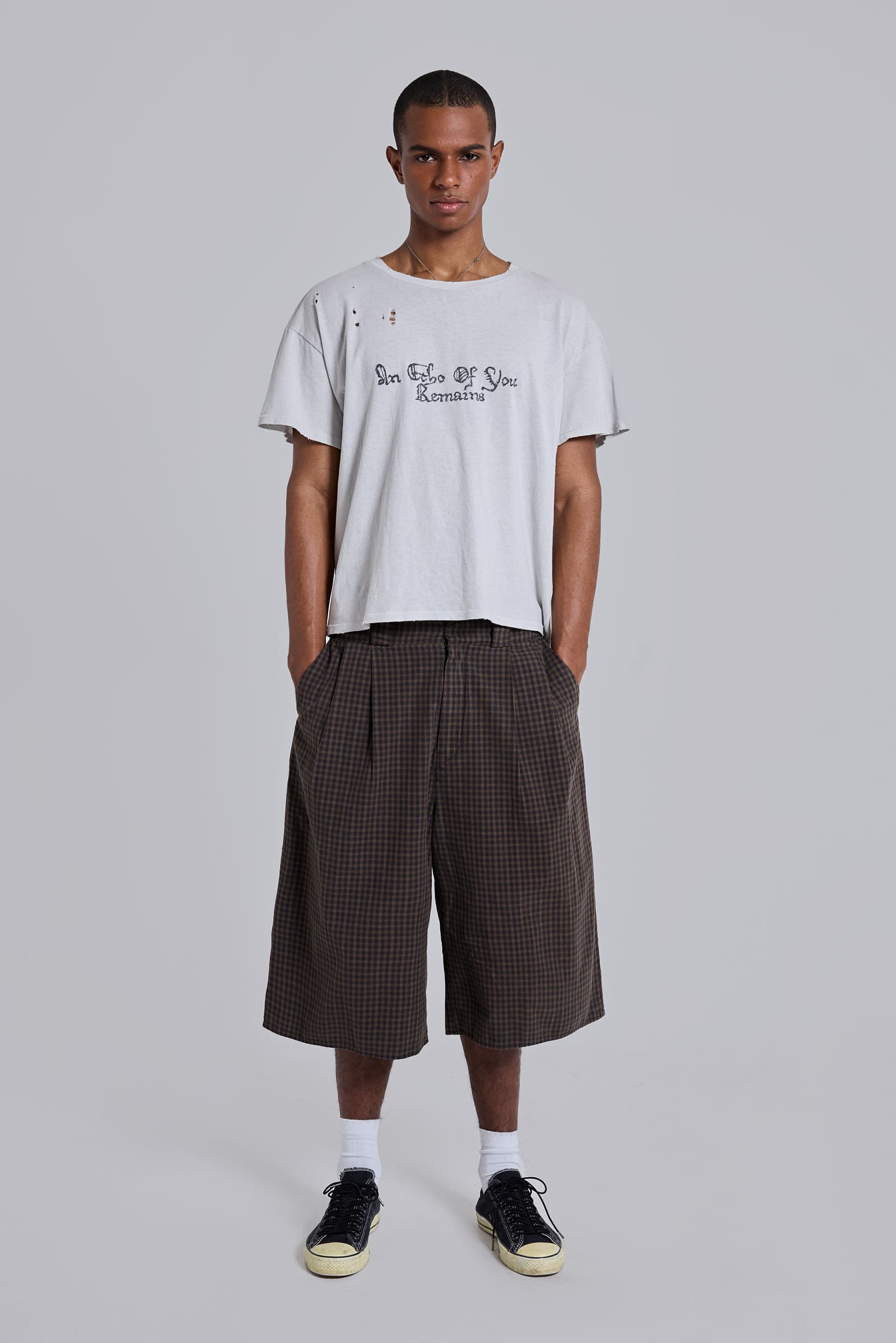 Brown Check XL Goliath Shorts