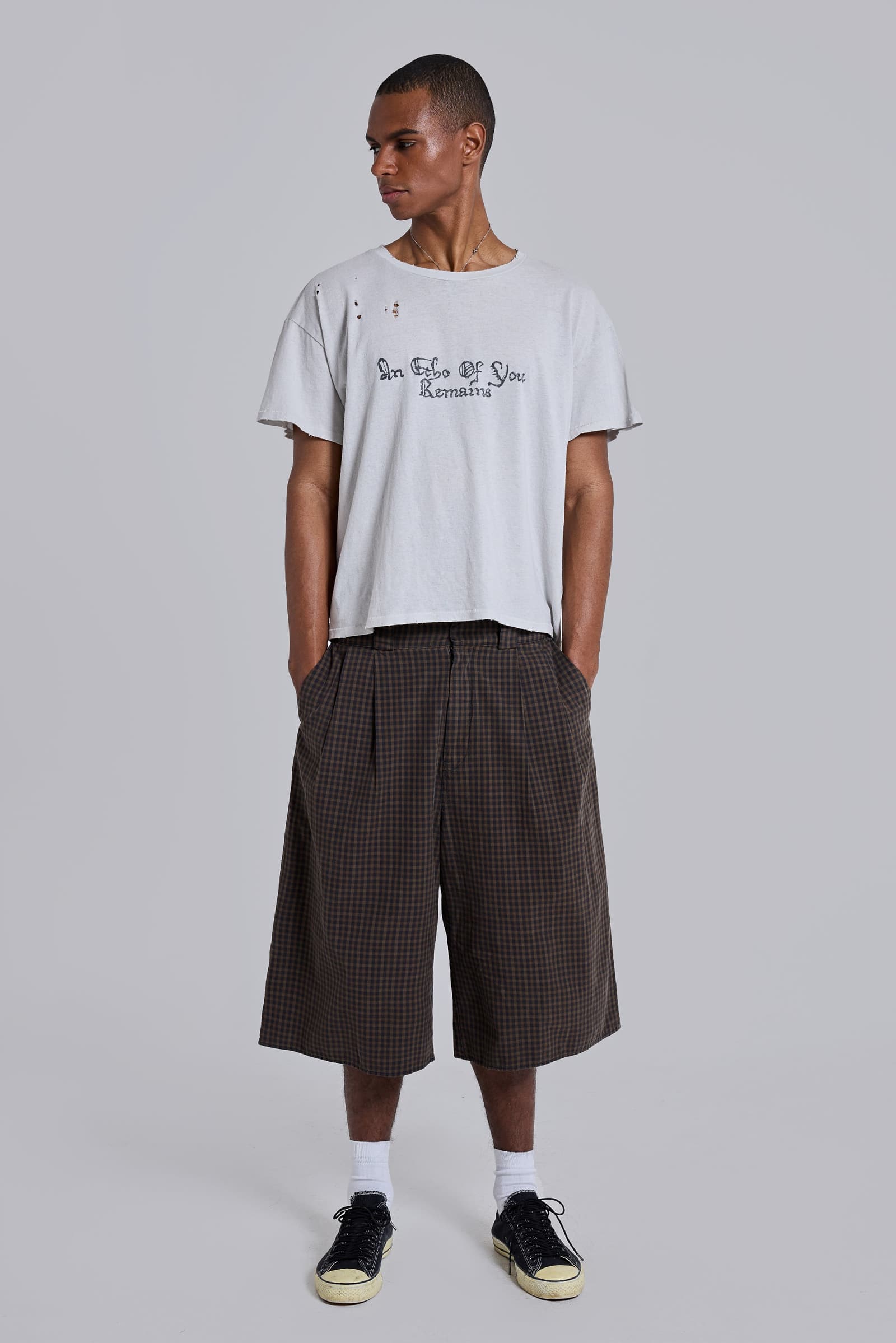 Brown Check XL Goliath Shorts