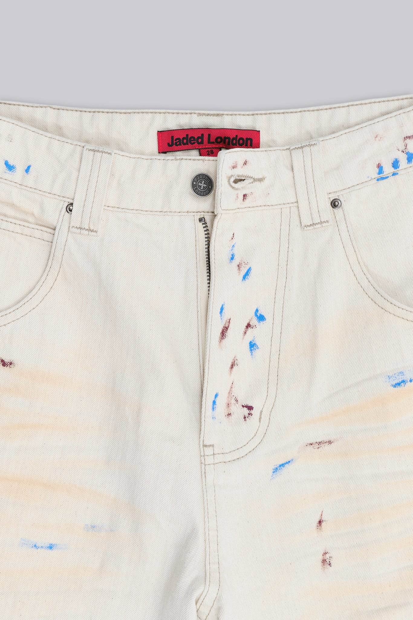 Ecru Paint Colossus Jorts