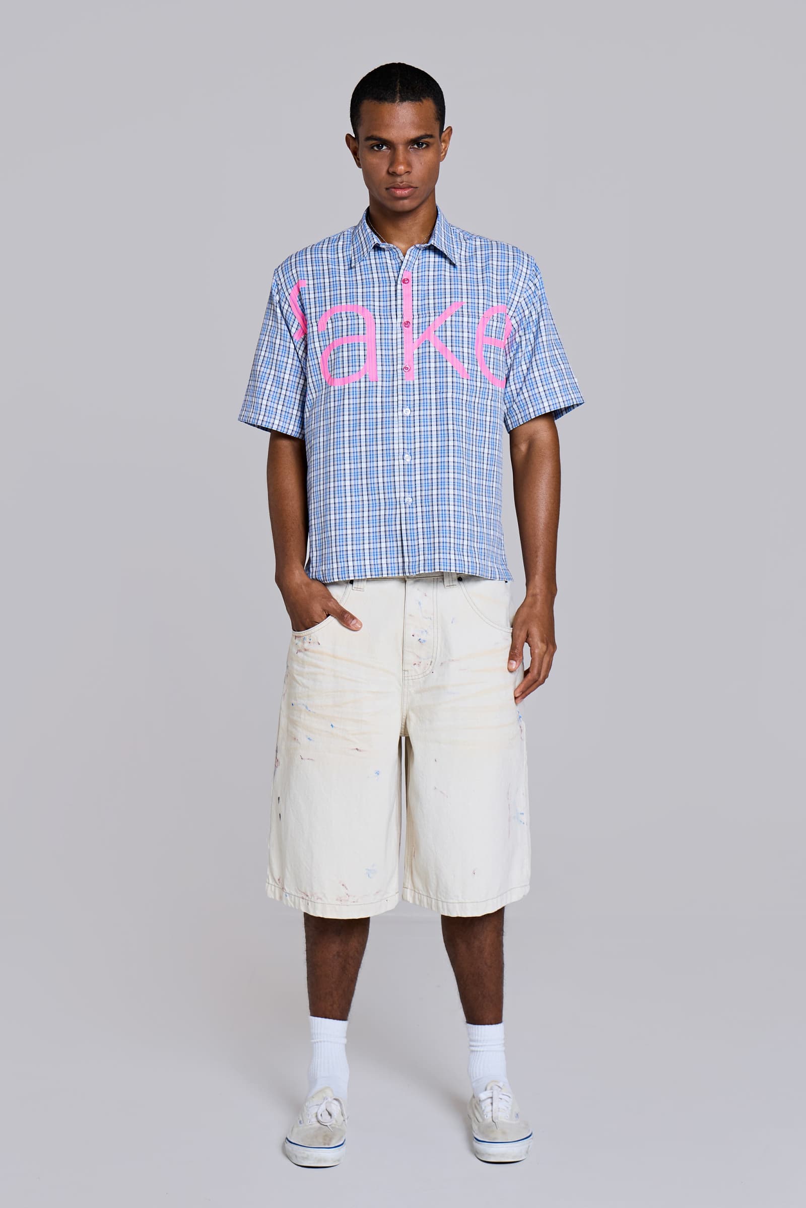 Ecru Paint Colossus Jorts