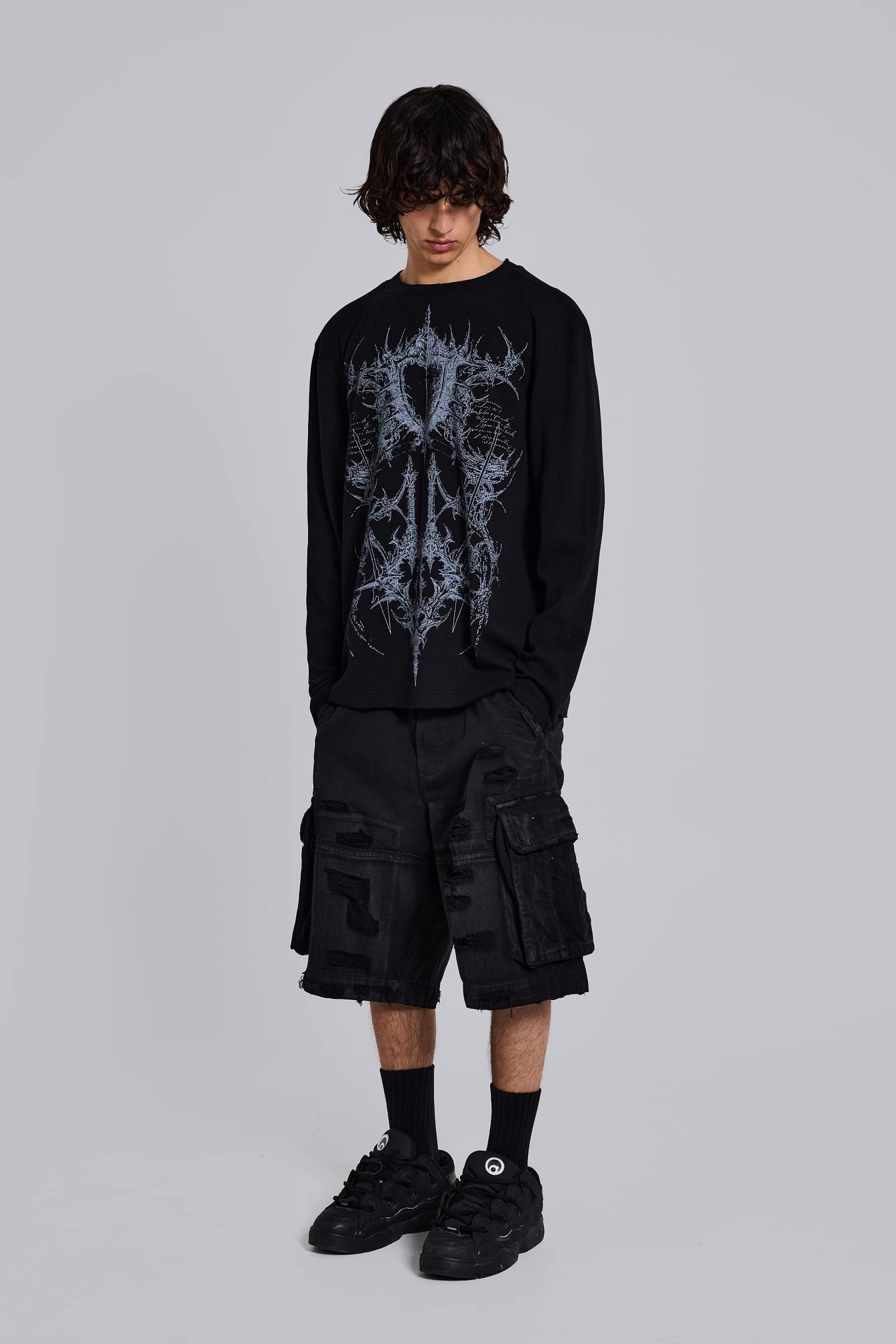 Kasper Digi Waffle Black T-Shirt