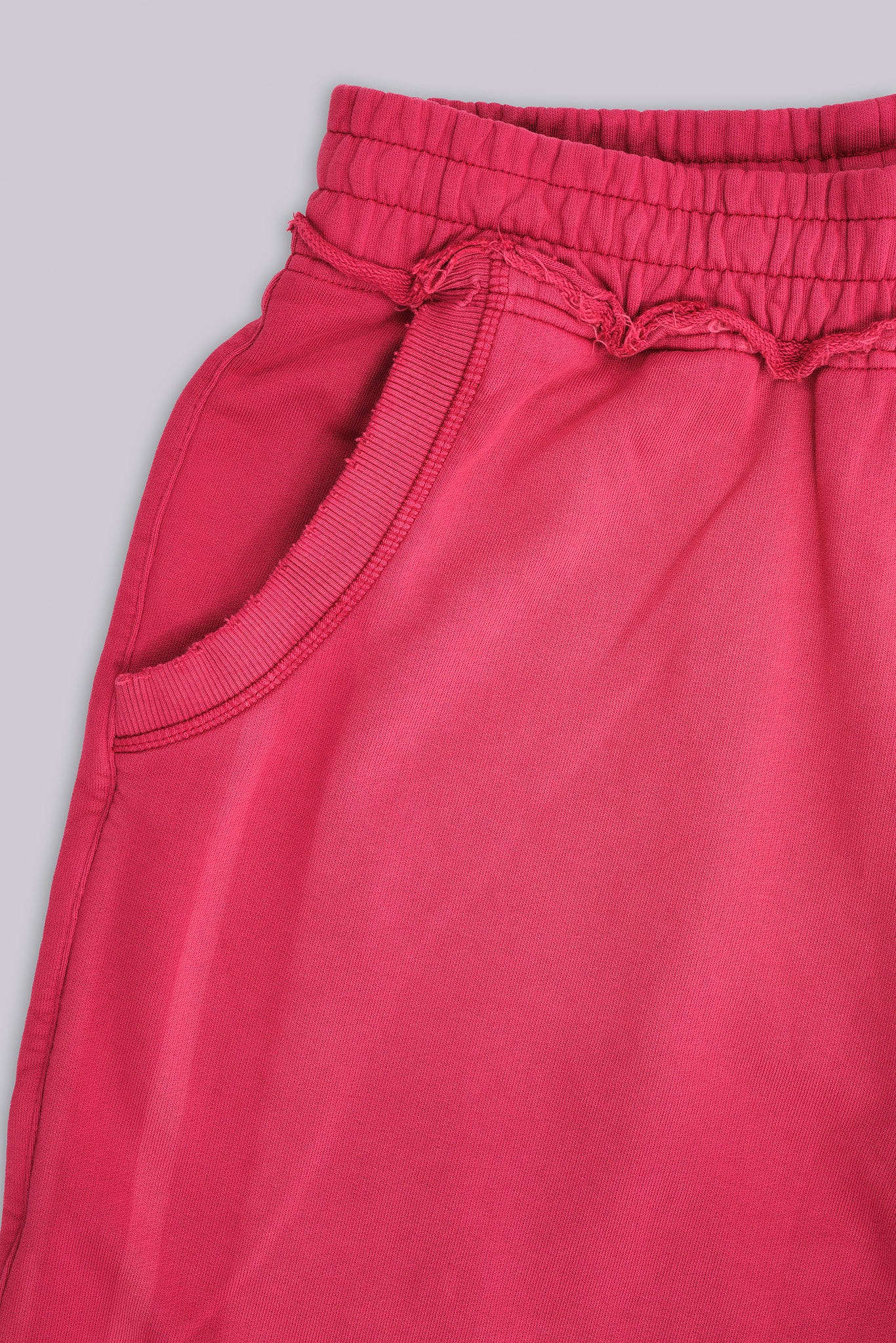 Red Sport Stripe Monster Jogger Shorts