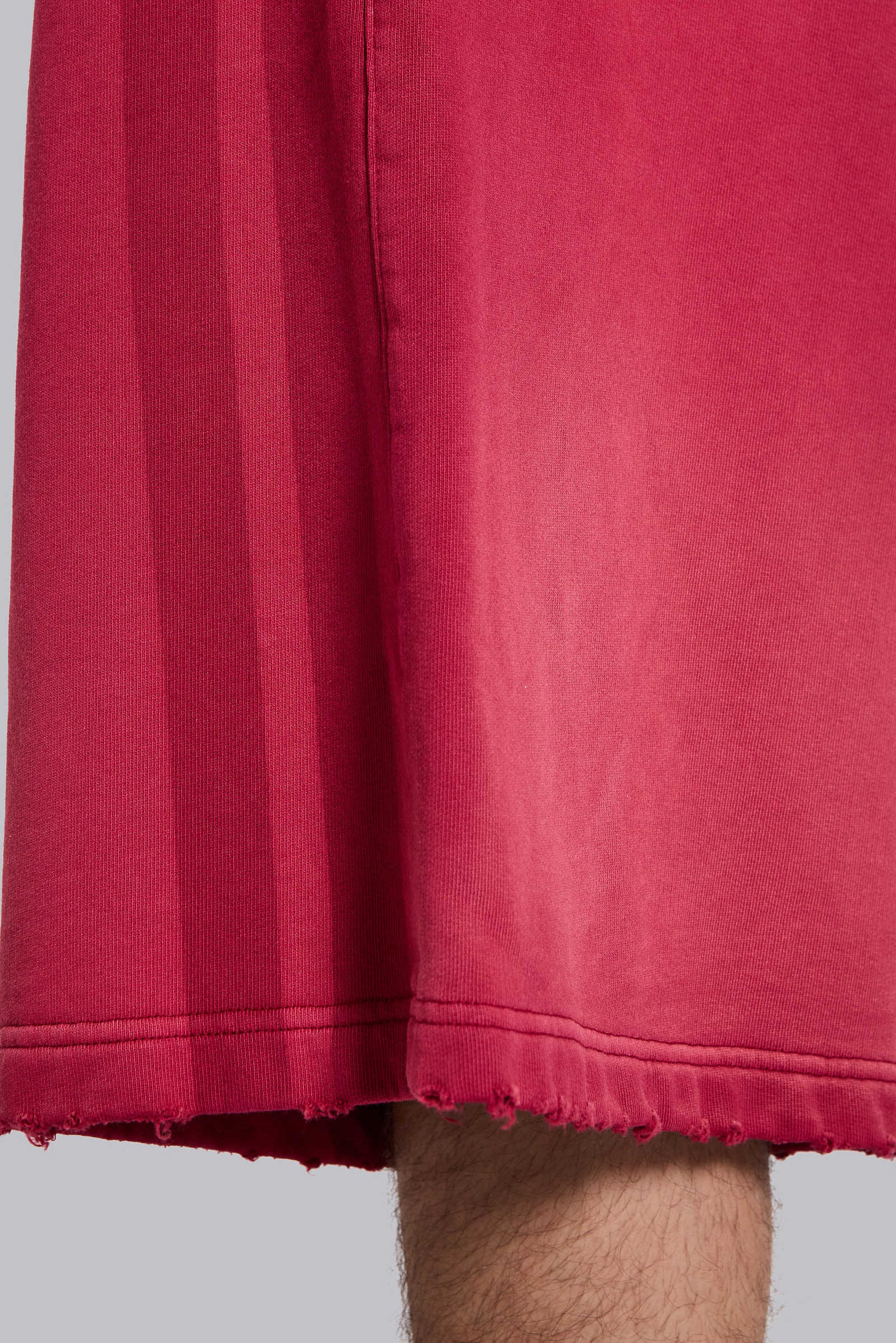Red Sport Stripe Monster Jogger Shorts