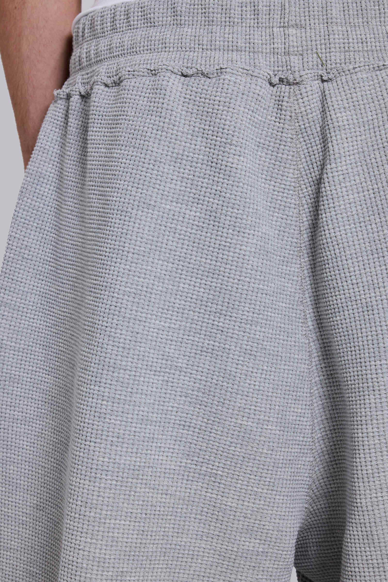 Grey Marl Waffle Monster Jogger Shorts