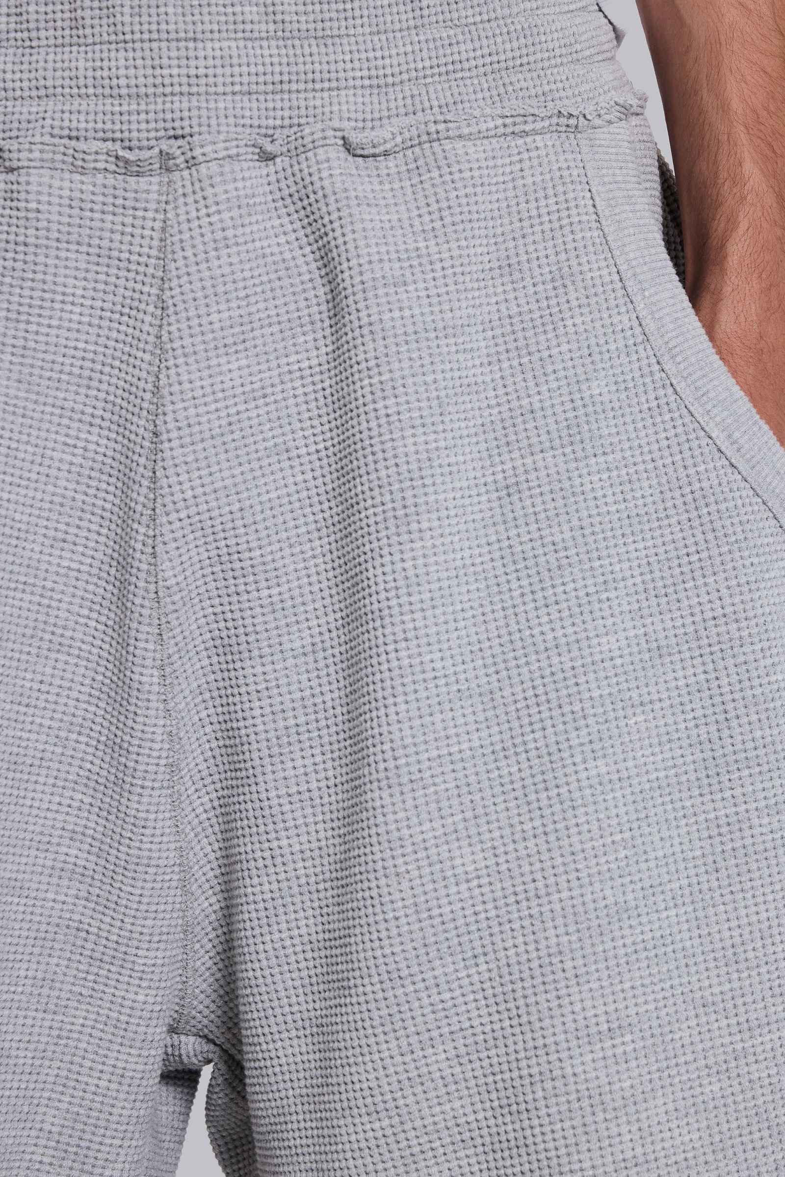 Grey Marl Waffle Monster Jogger Shorts