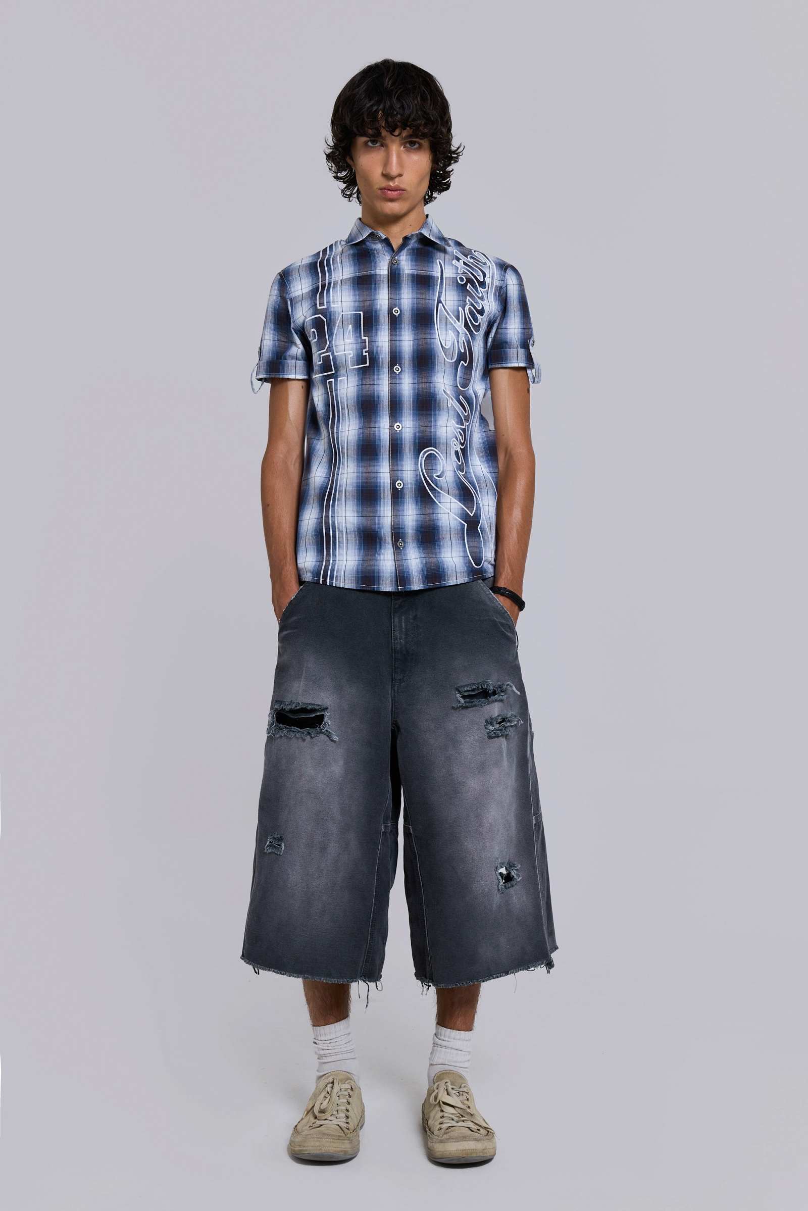 Skate Distressed Carpenter Shorts
