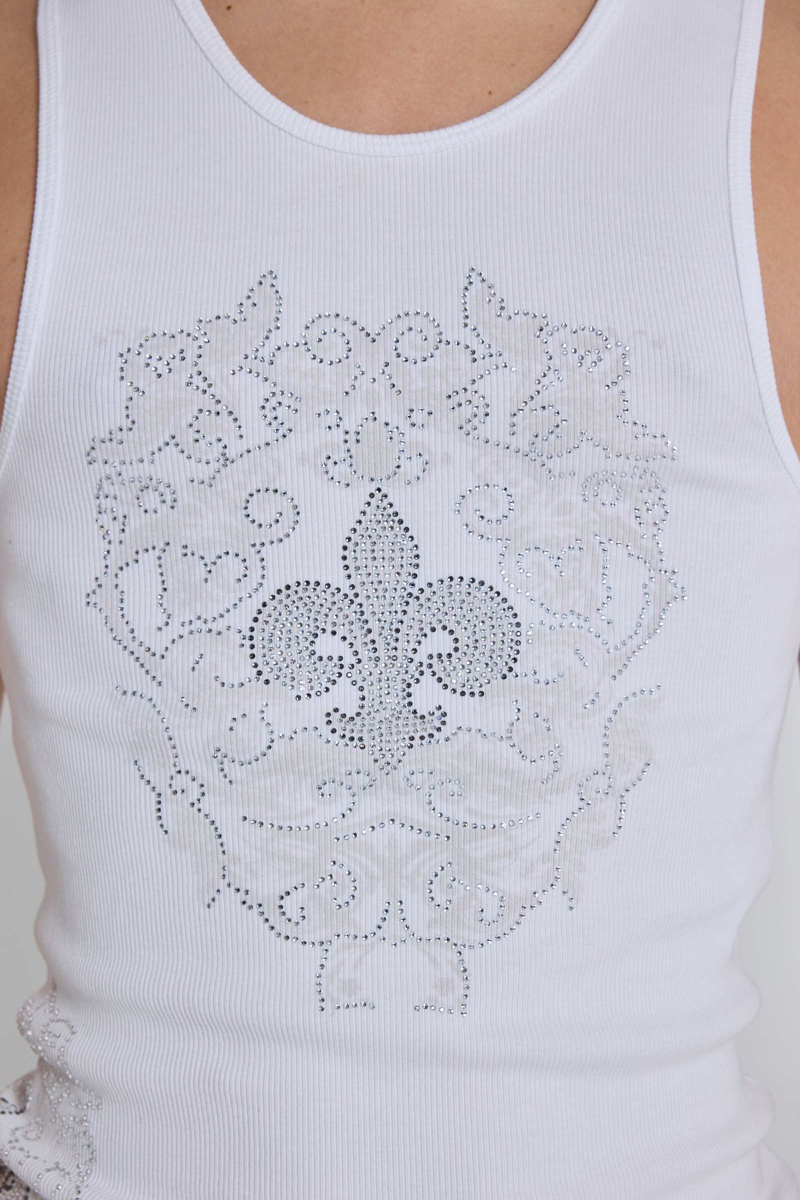 Rock Revival Rhinestone Fleur de Lis Vest Top