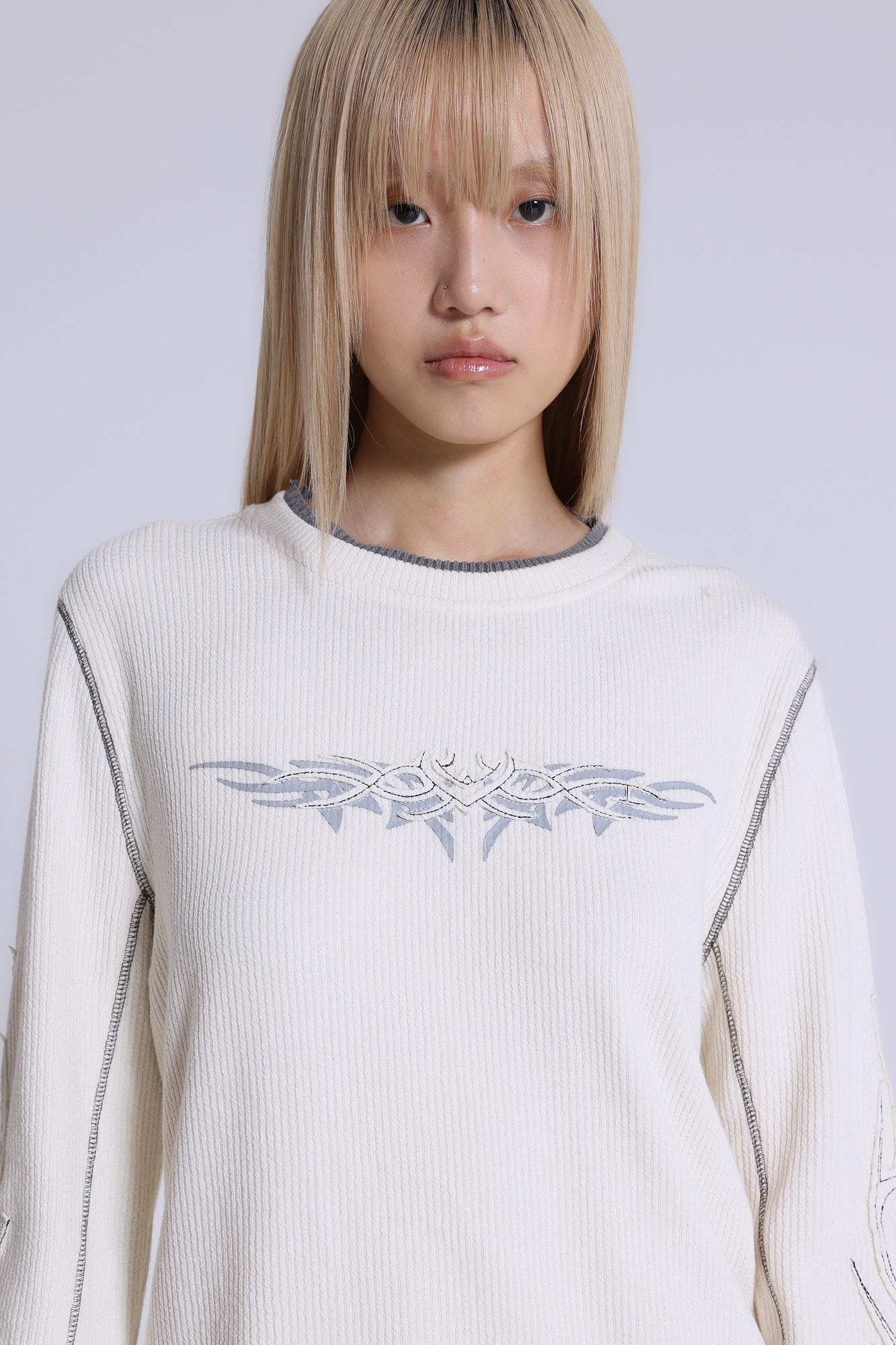 Off White Tattoo Applique Tee