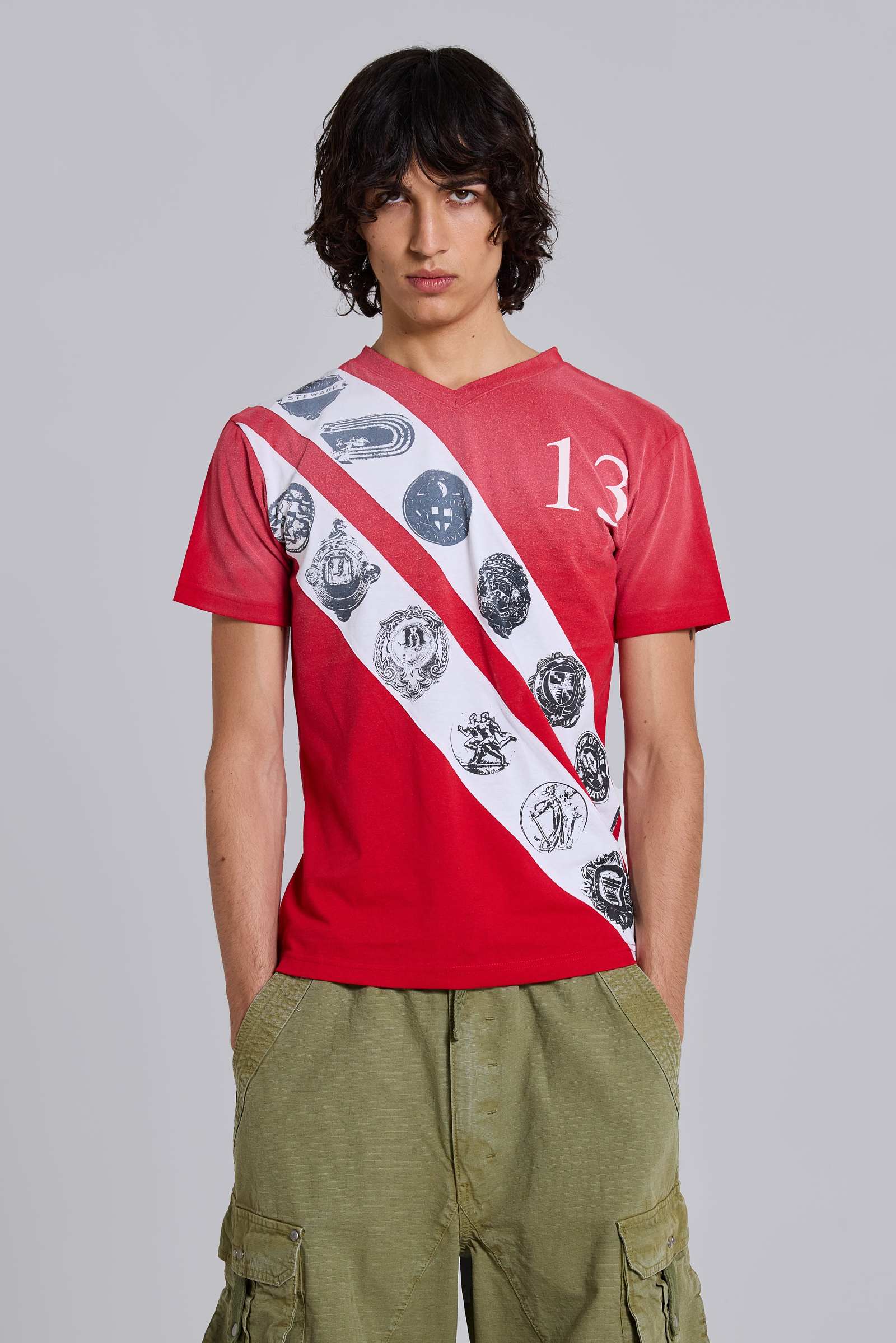 Crest V-Neck T-Shirt
