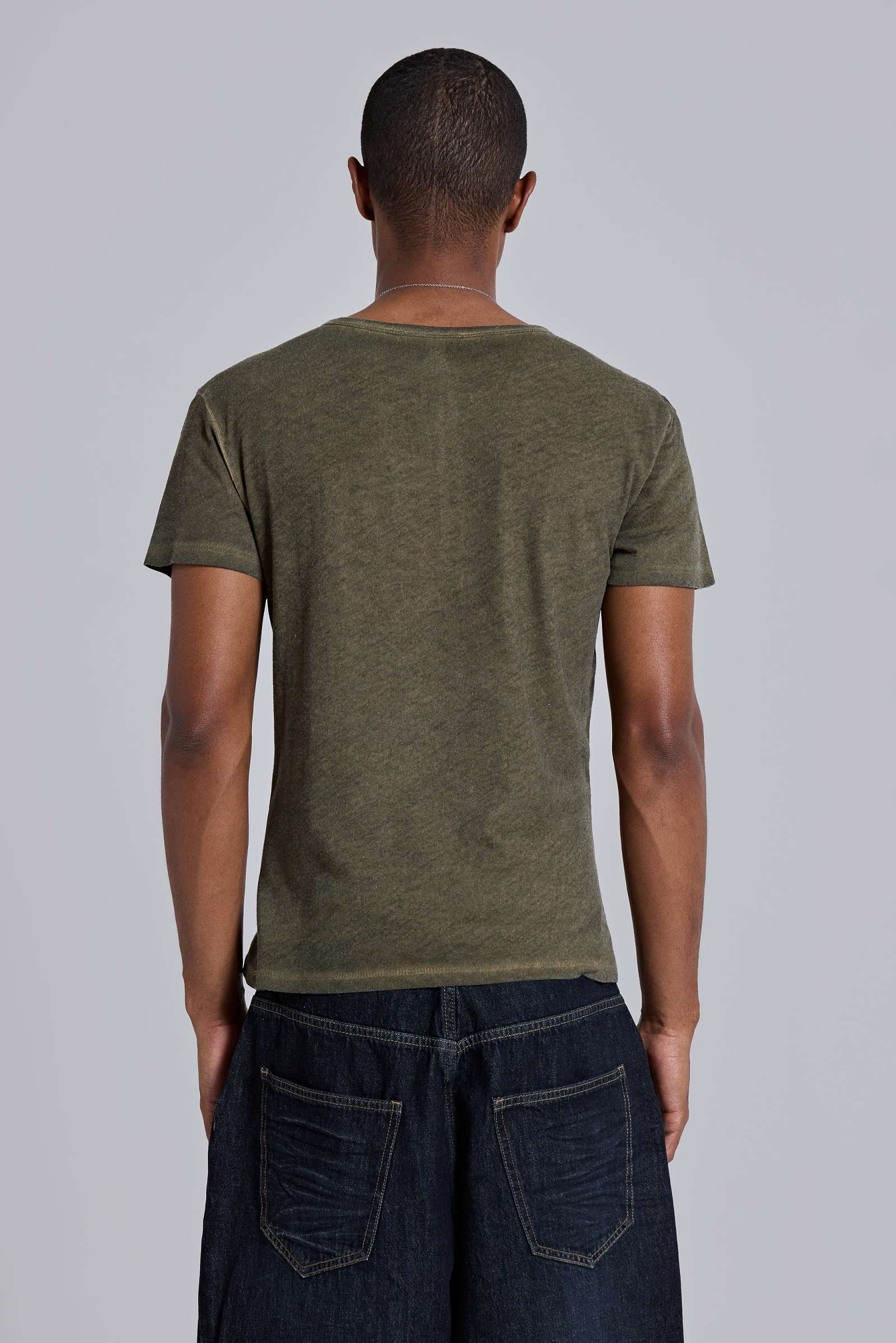 Khaki Haze Henley T-Shirt