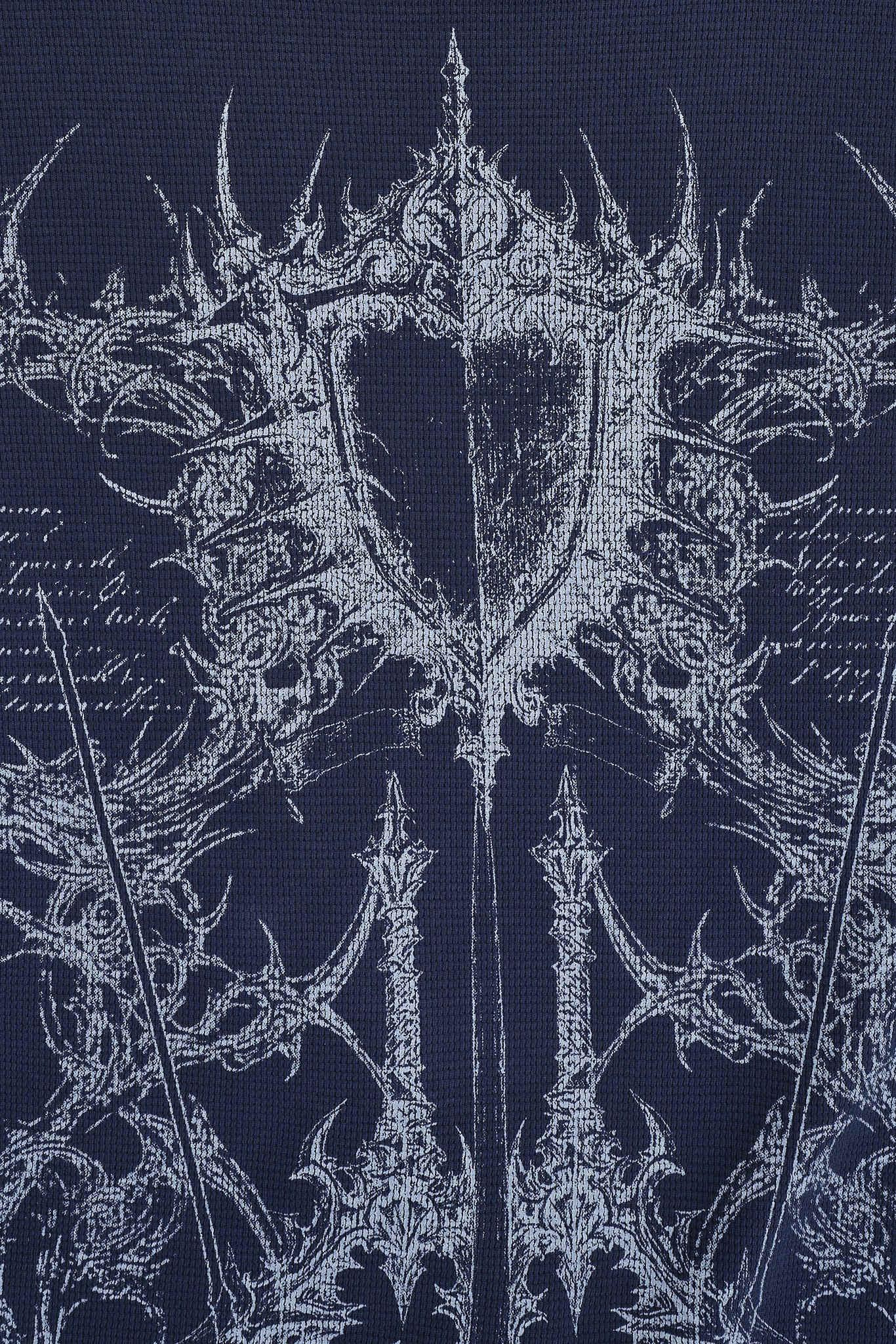 Kasper Digi Waffle Navy T-Shirt