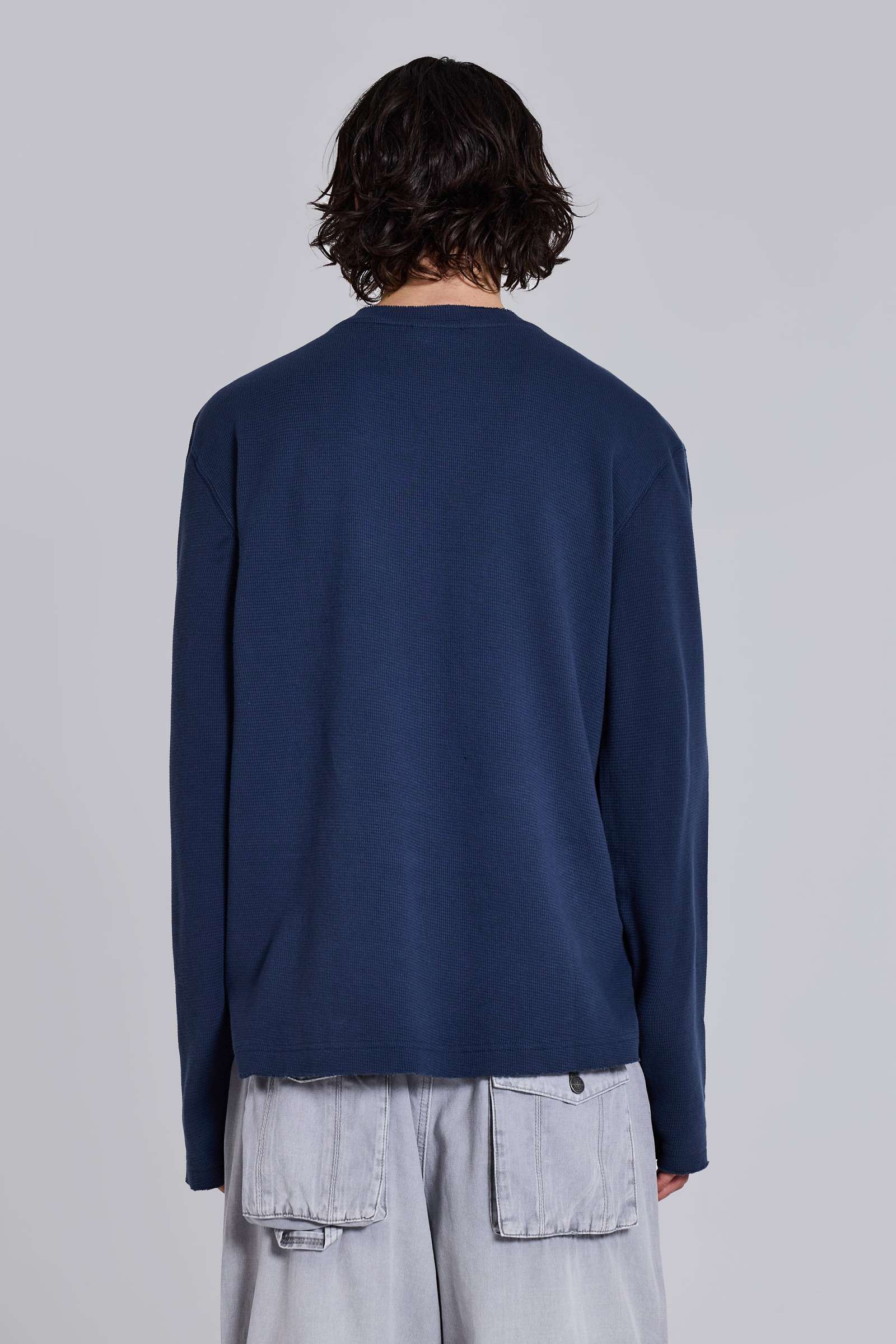 Kasper Digi Waffle Navy T-Shirt