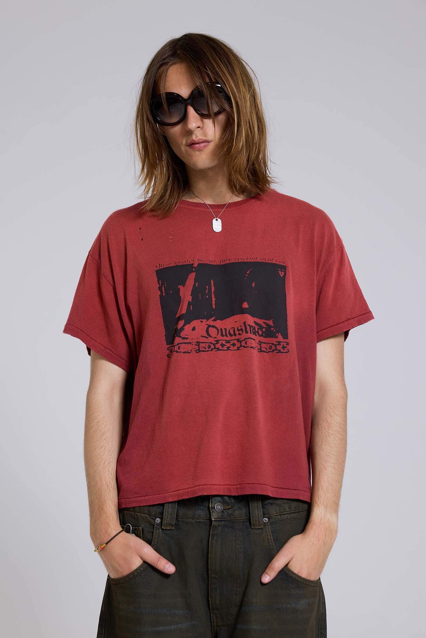 Quasi Red Cropped T-Shirt