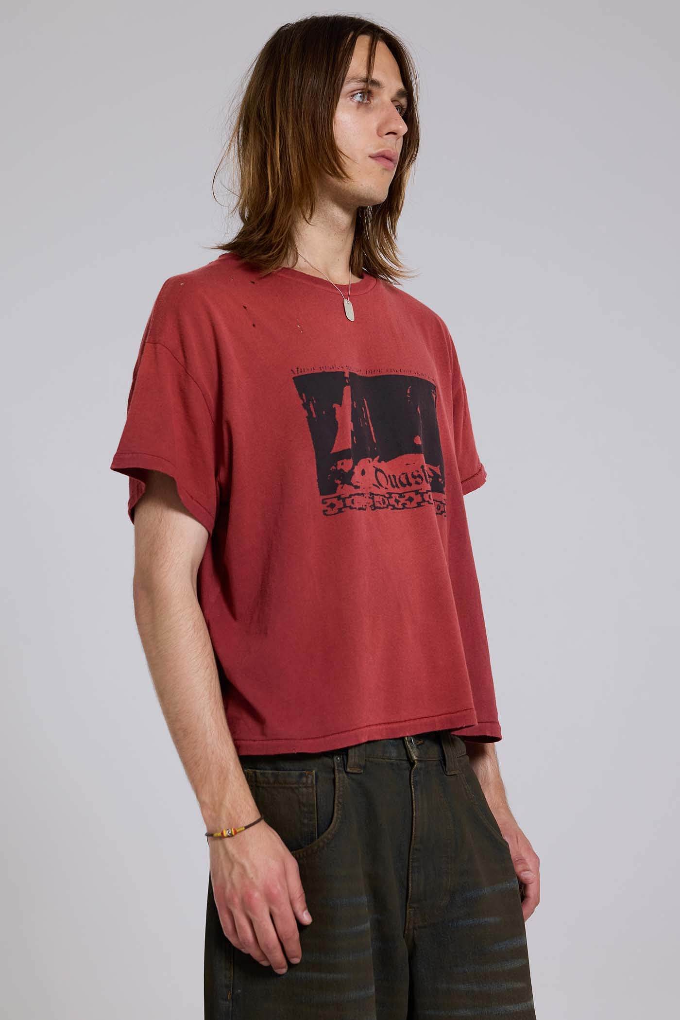 Quasi Red Cropped T-Shirt