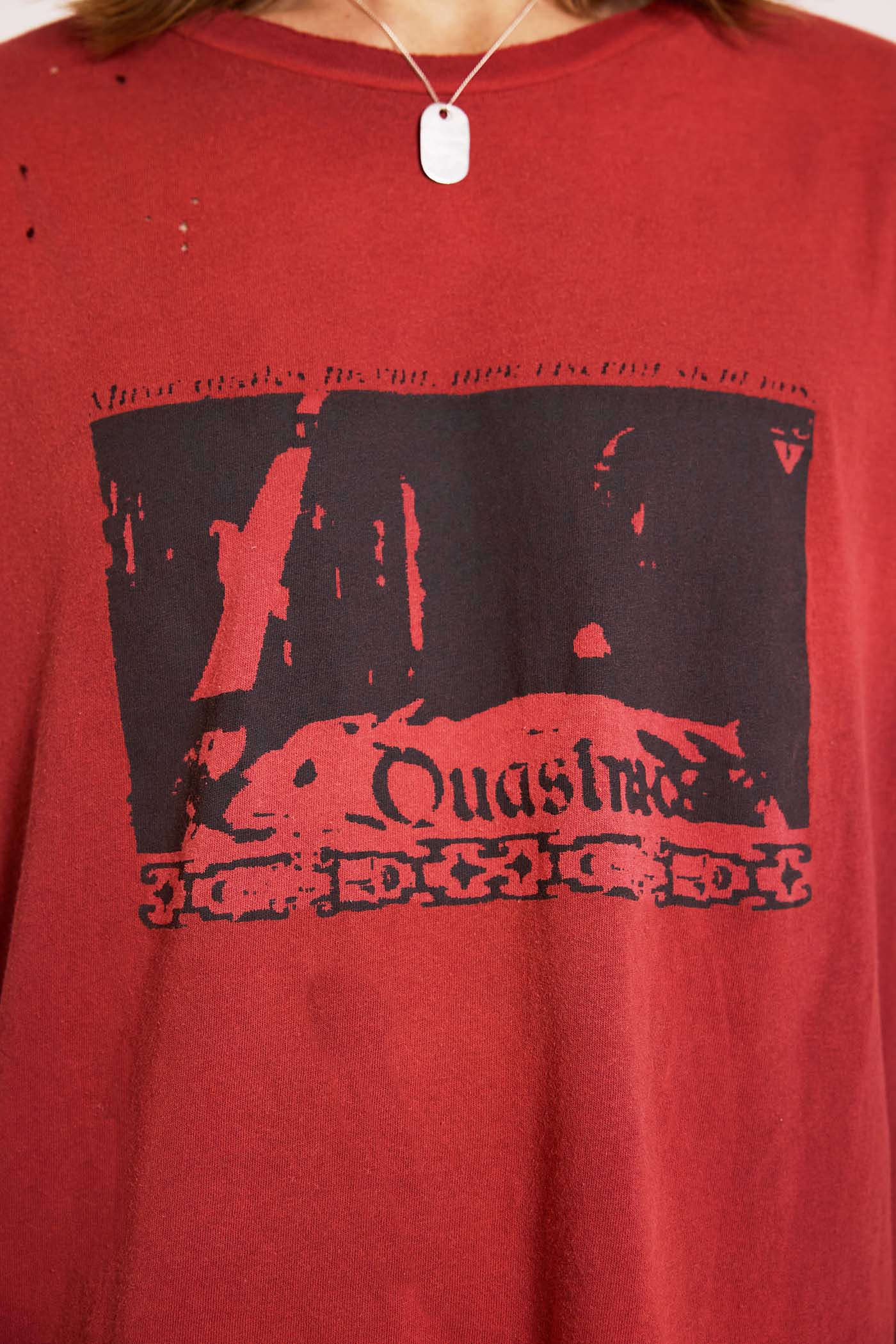 Quasi Red Cropped T-Shirt