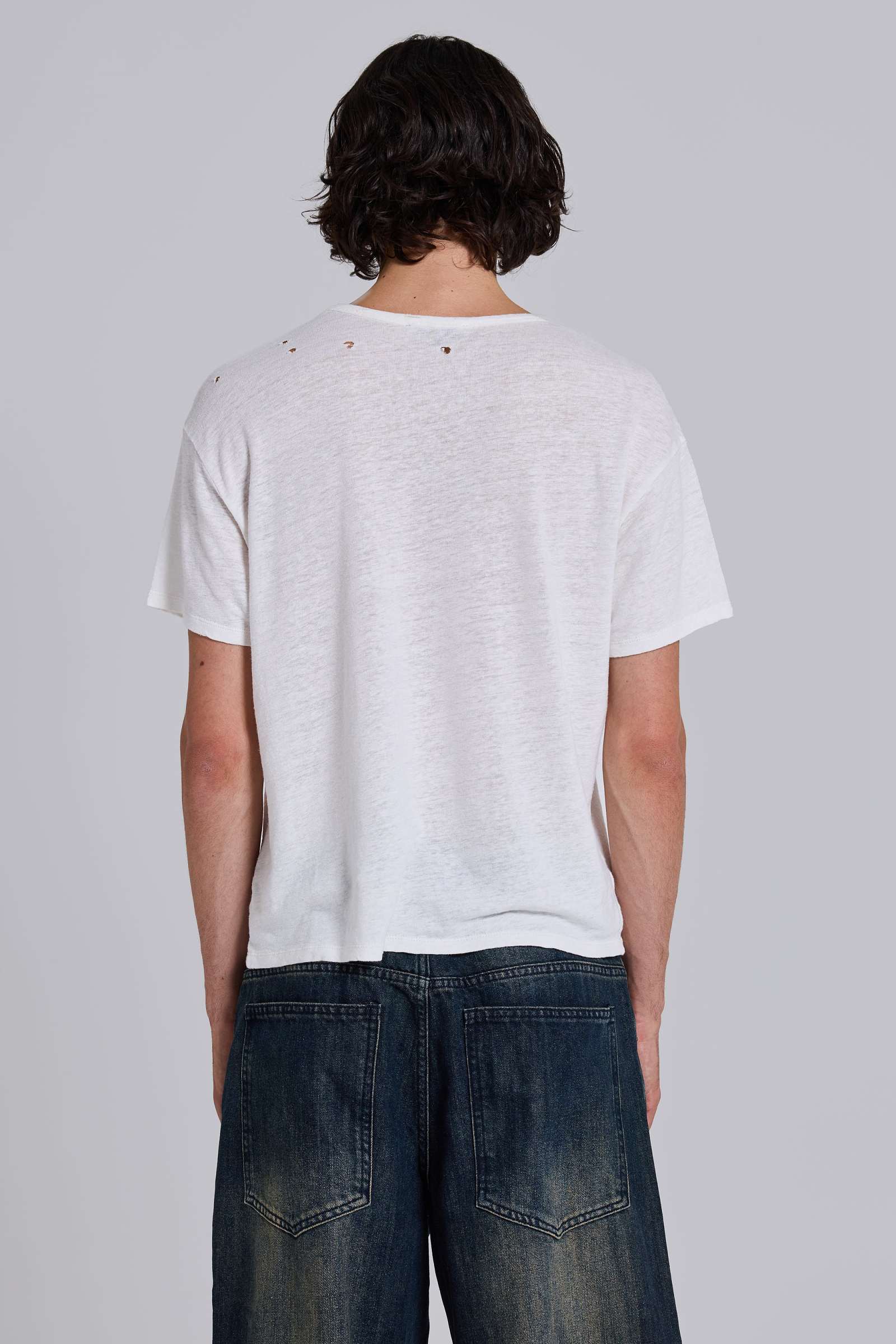 SS WHITE SHEER TOP