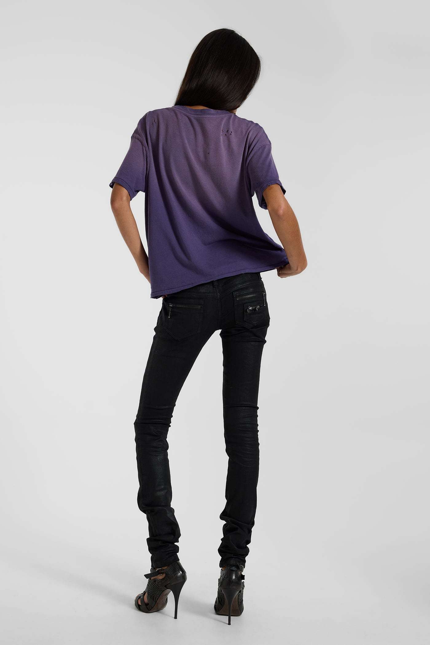 Saken Purple Cropped T-Shirt
