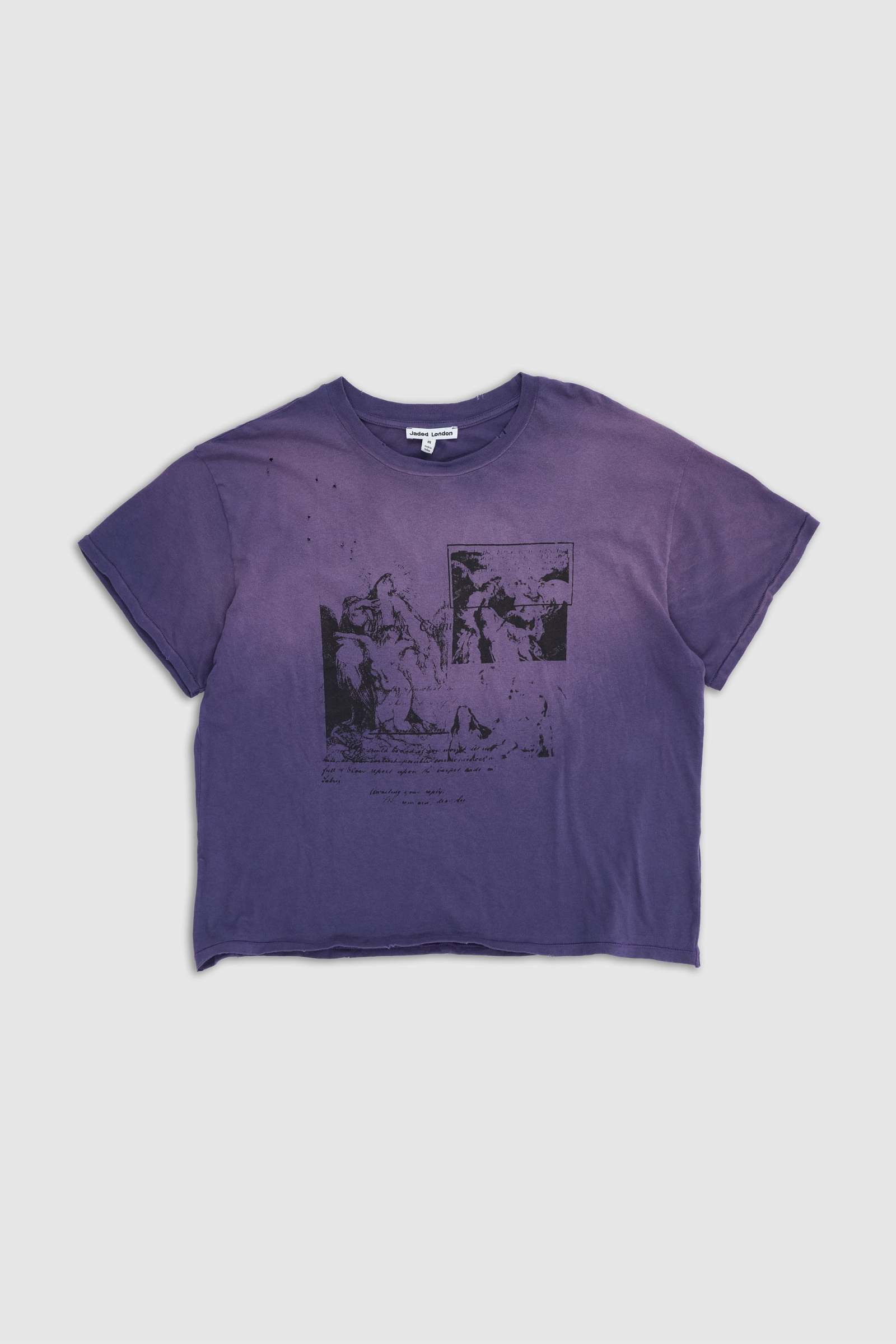 Saken Purple Cropped T-Shirt