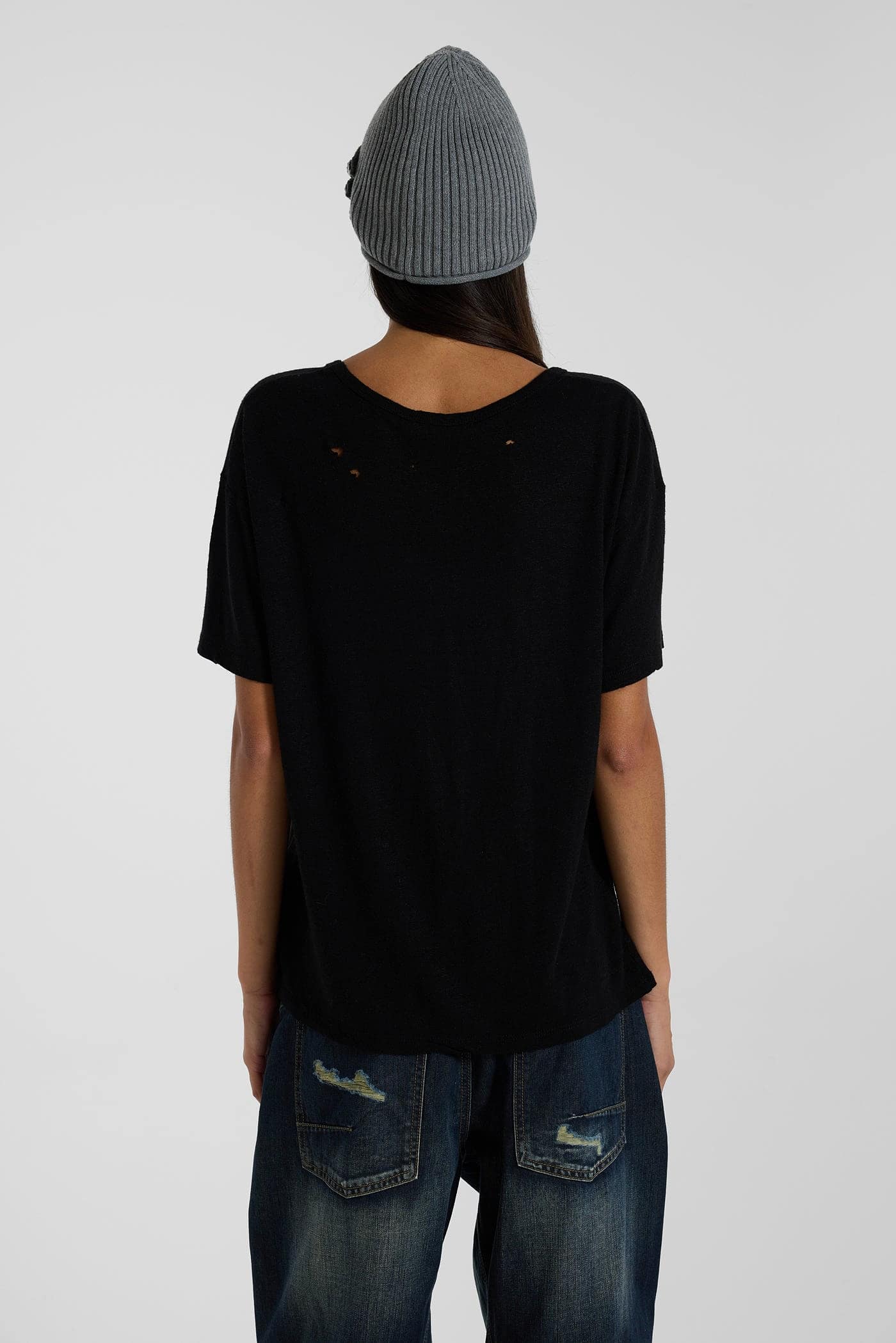 Black Slub T-Shirt