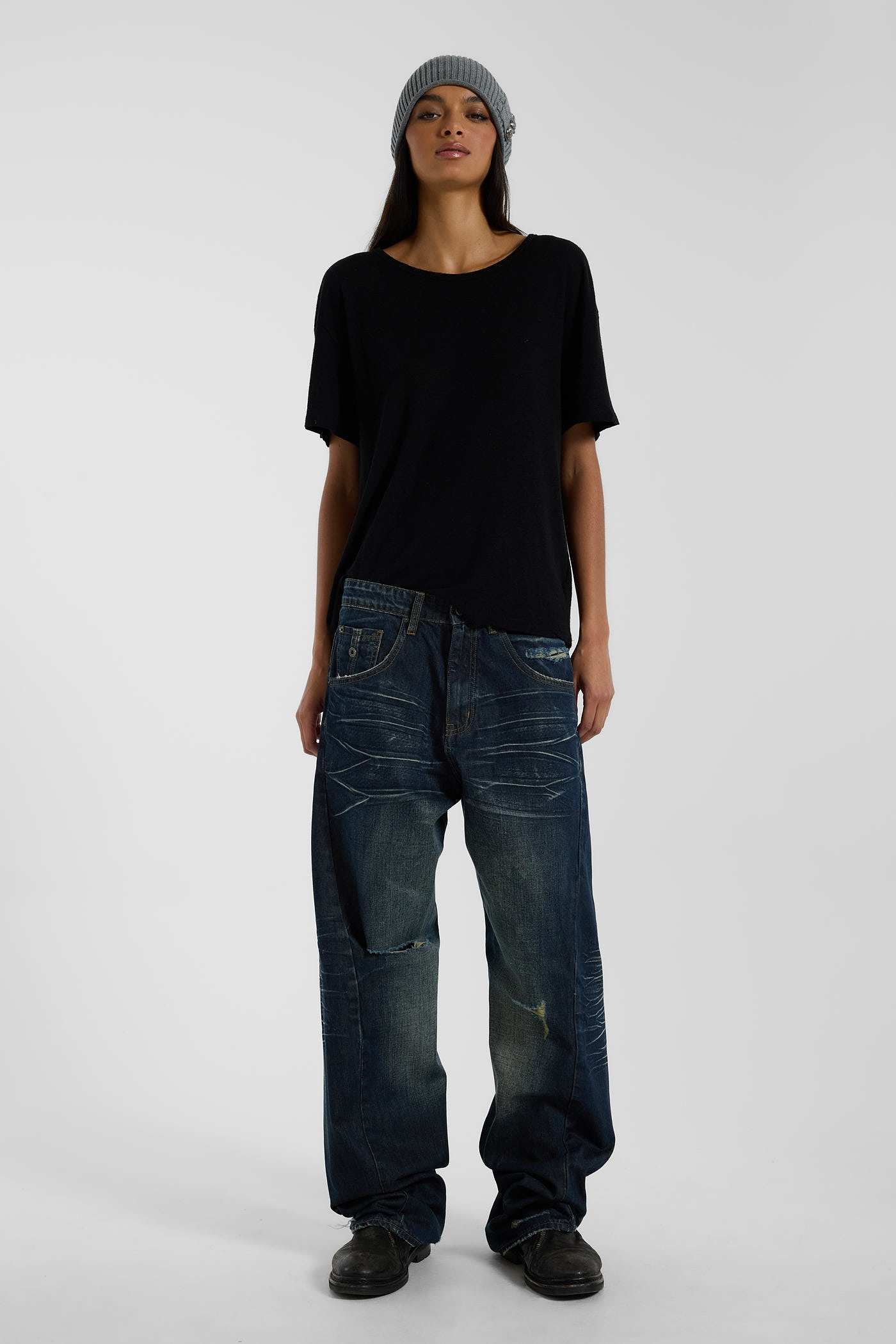 Black Slub T-Shirt